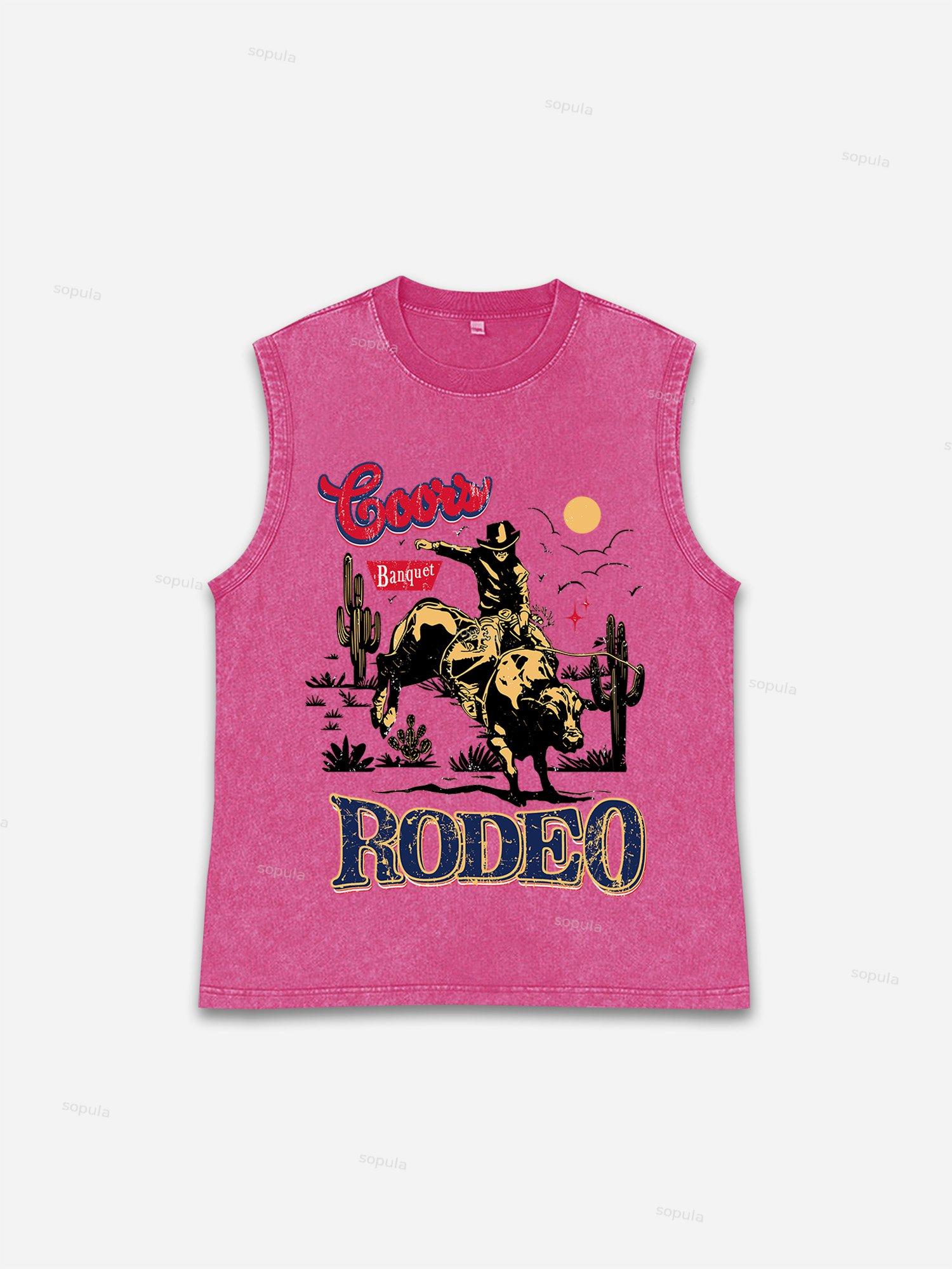 Coors Banquet Rodeo Classic Graphic Tank Top Product Image