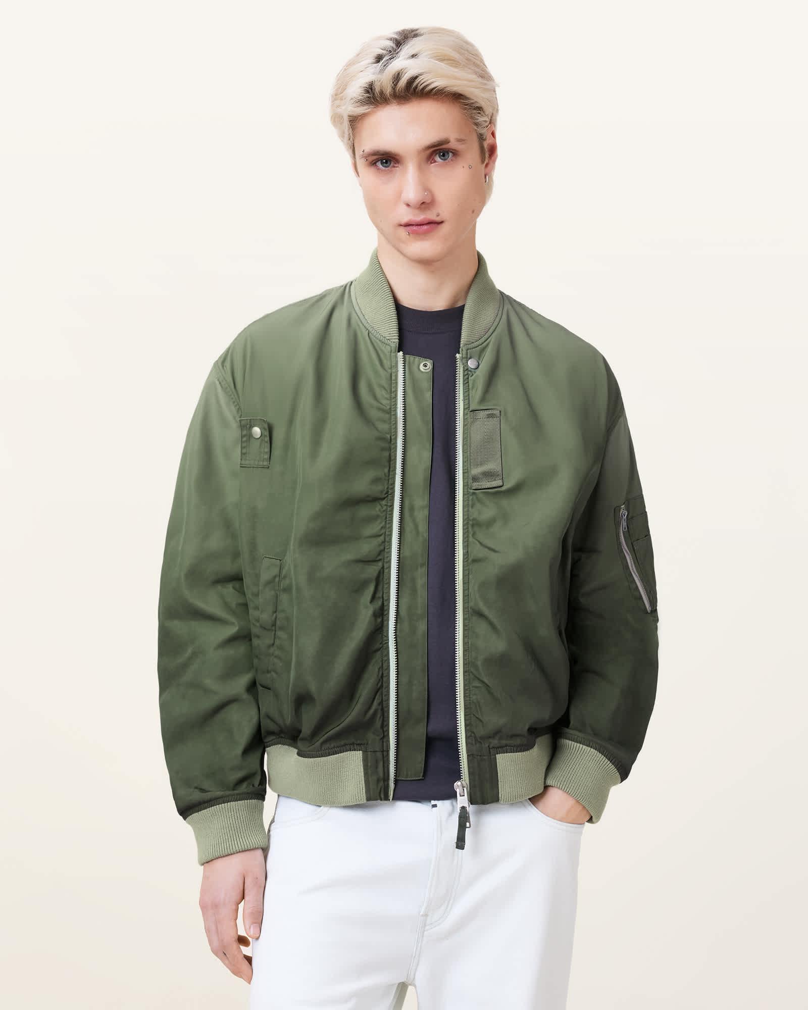 Cascade Relaxed Fit Bomber Jacket Product Image