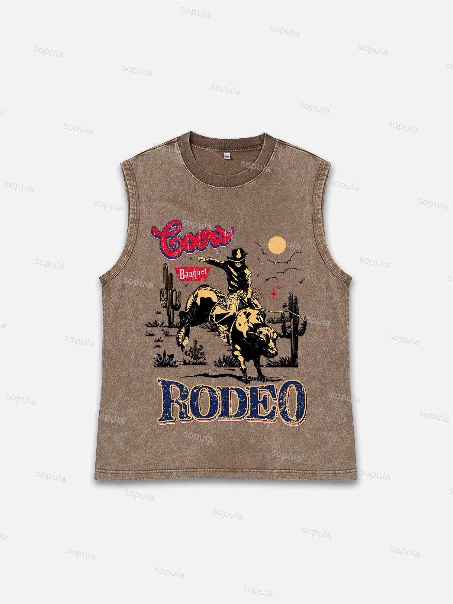 Coors Banquet Rodeo Classic Graphic Tank Top Product Image