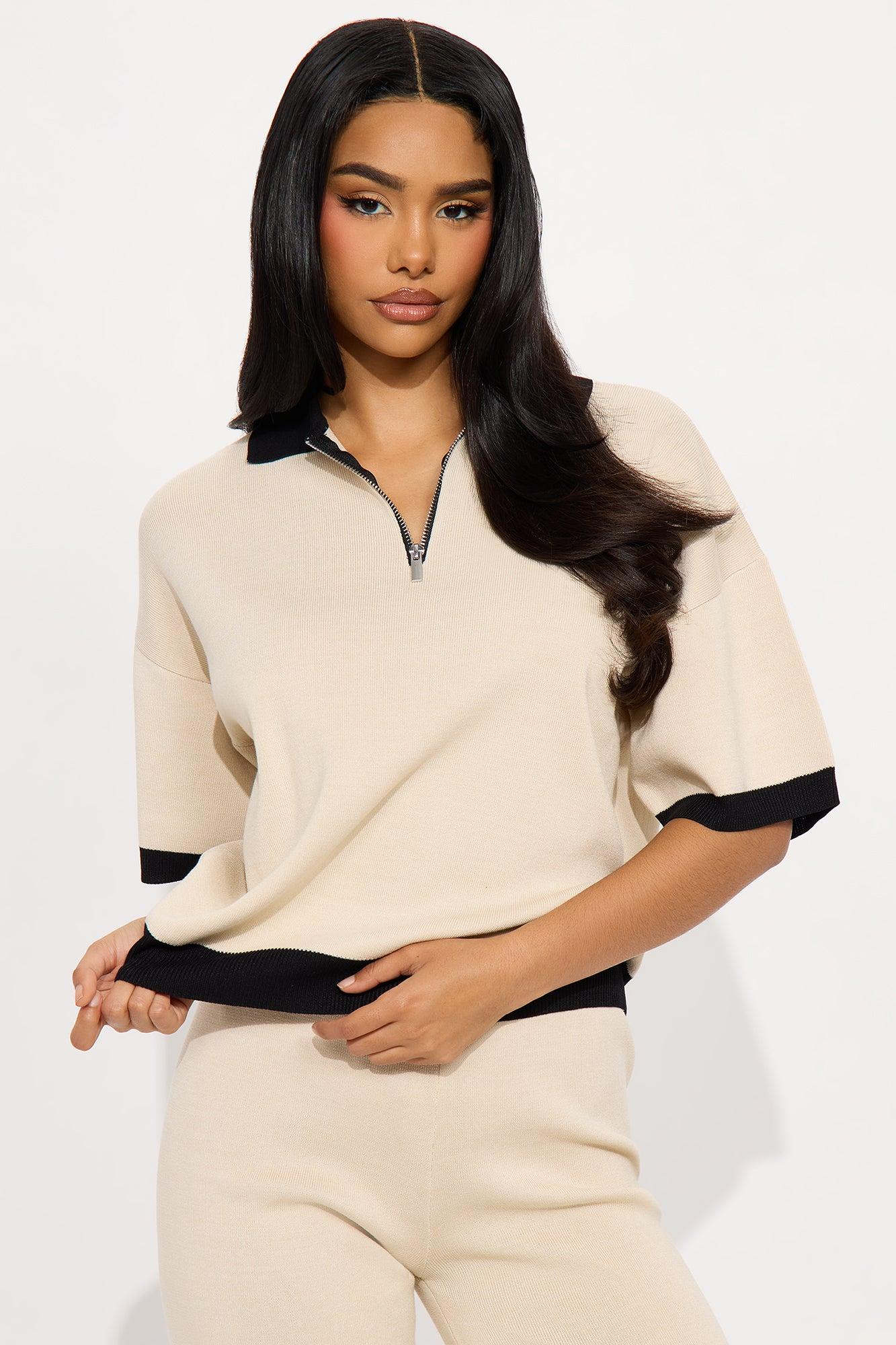 Amelia Sweater Pant Set - Taupe Female Product Image