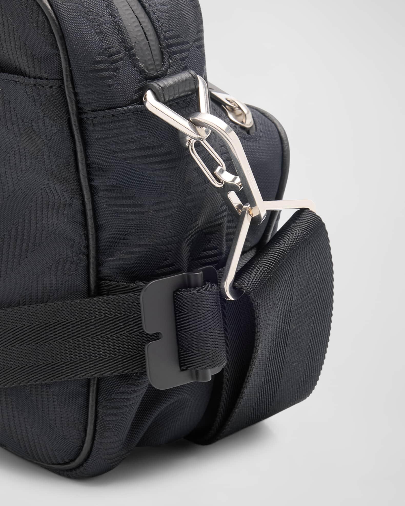 Men's Check Jacquard Crossbody Bag Product Image