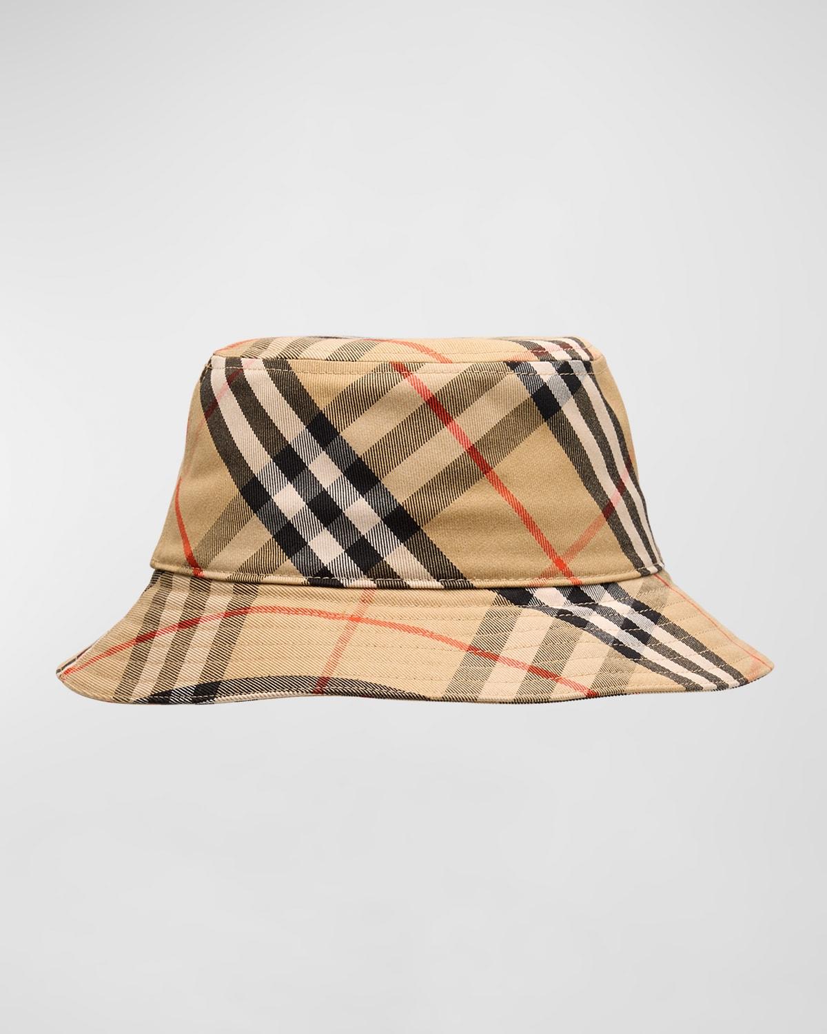 Mens Check Bucket Hat Product Image