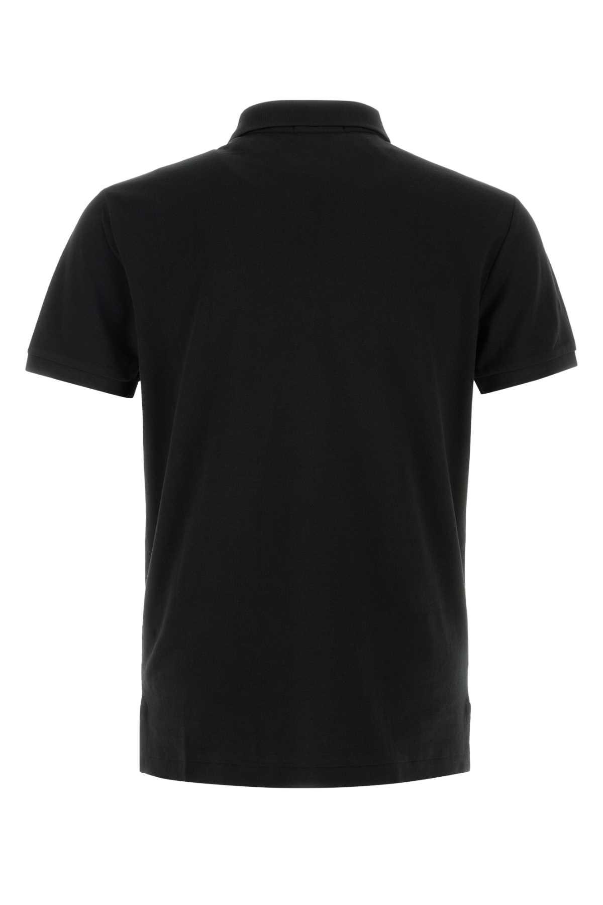 POLO RALPH LAUREN Embroidered-logo Polo Shirt In Black Product Image