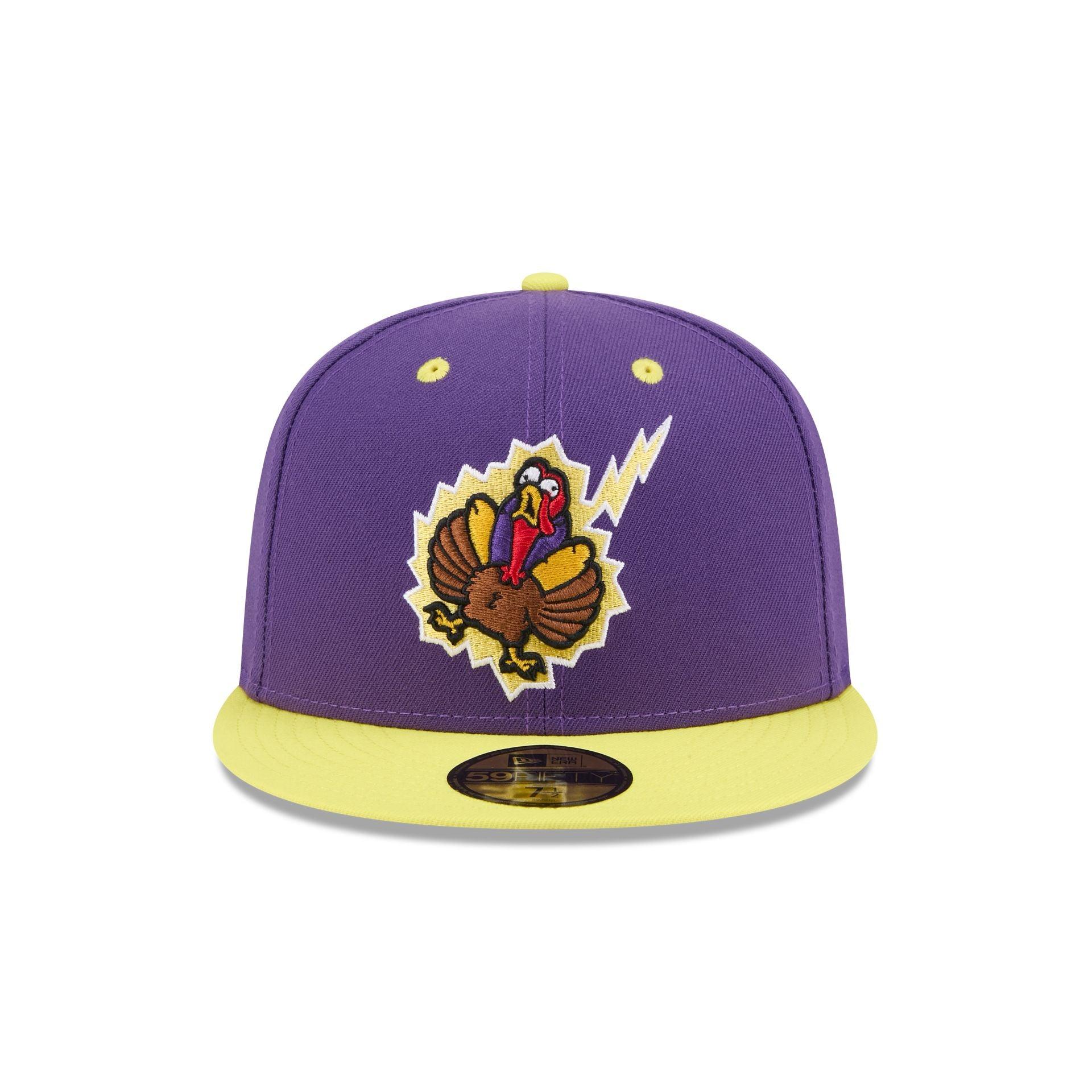 Hartford Yard Goats Theme Night Purple 59FIFTY Fitted Hat Male Product Image