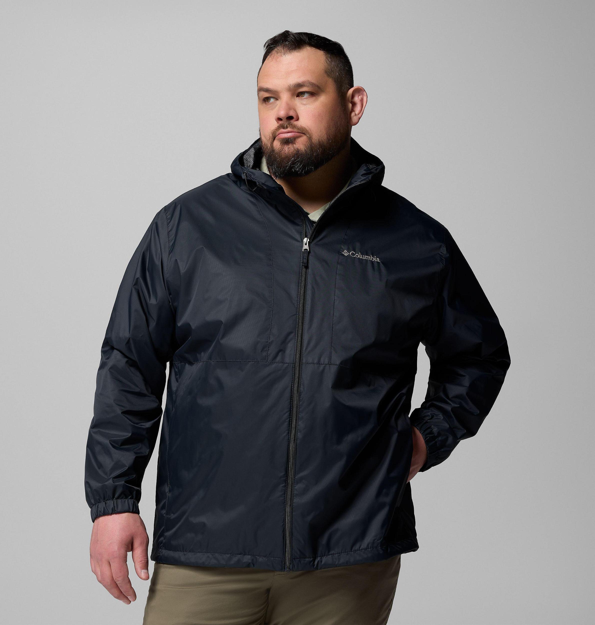 Columbia Mens Glenbrook Bend Rain Jacket - Big- Product Image