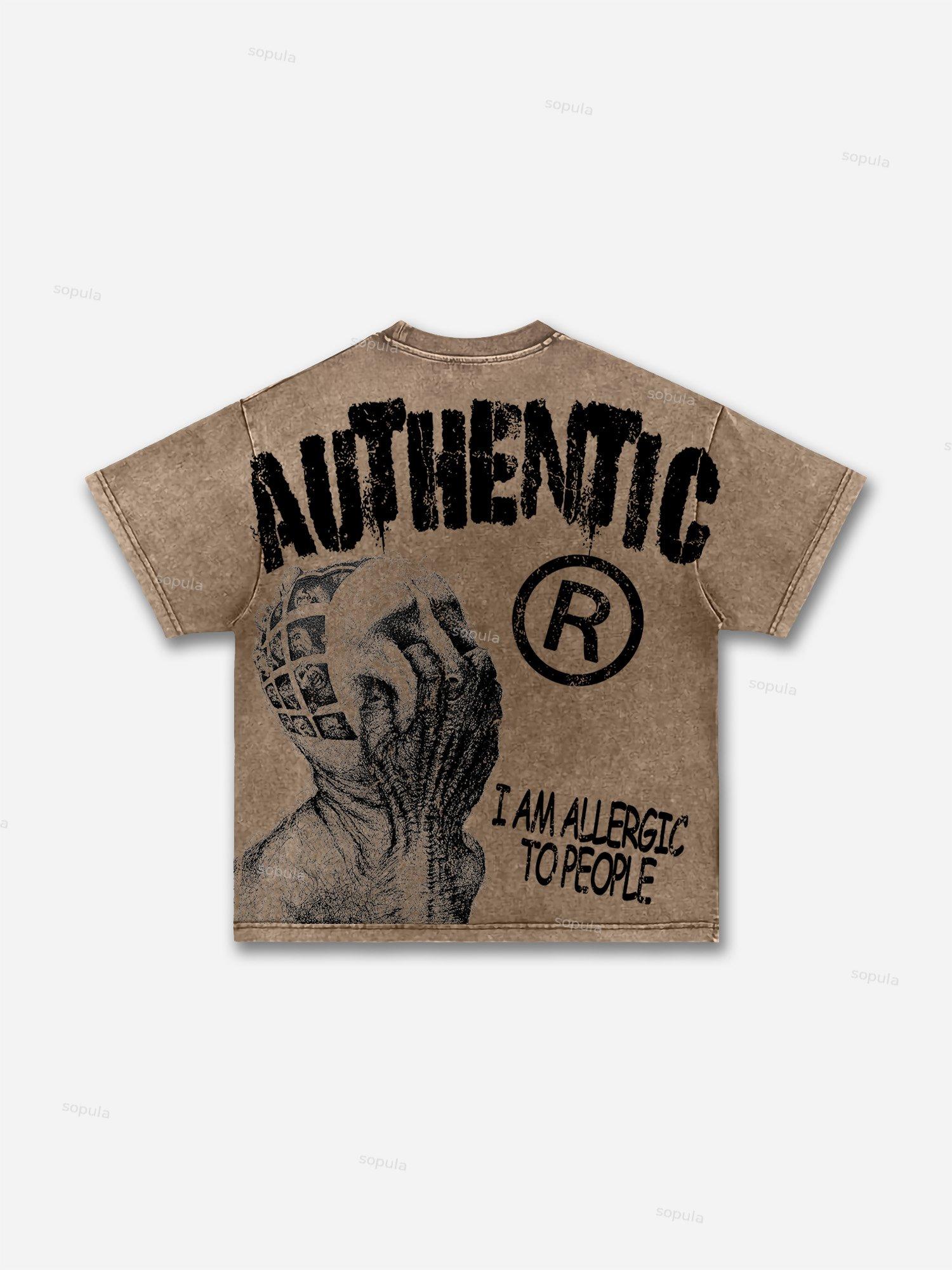 Boxer Boys Graphic Print Acid Wash T-shirt Product Image