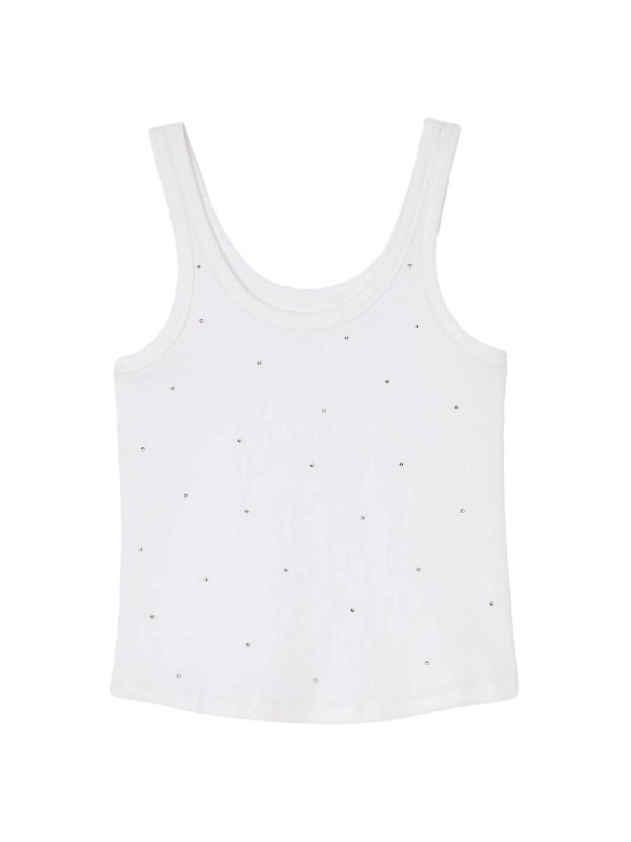 Womens Vest Top with Rhinestones Product Image