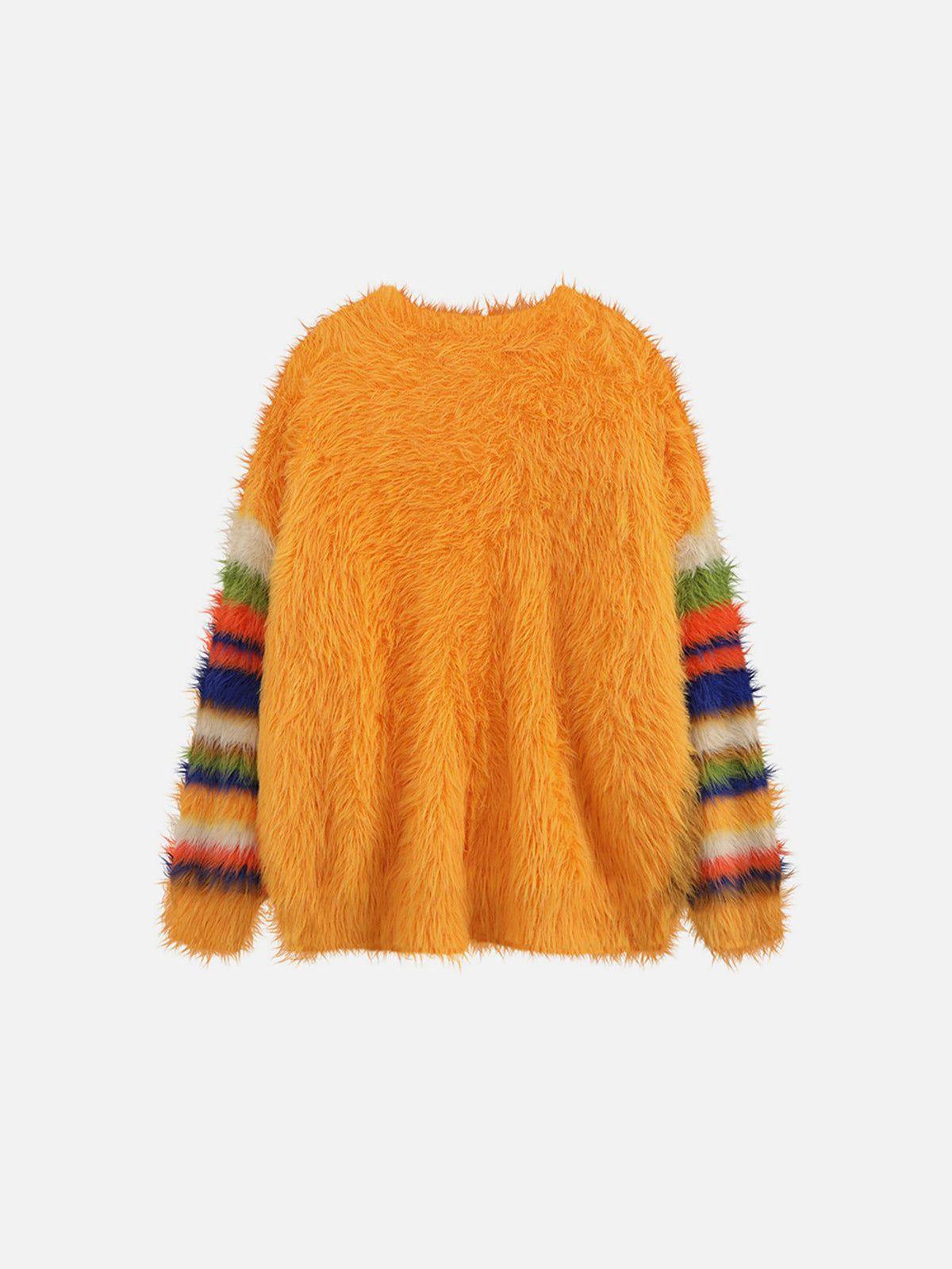 Aelfric Eden Color Block Striped Cardigan Product Image