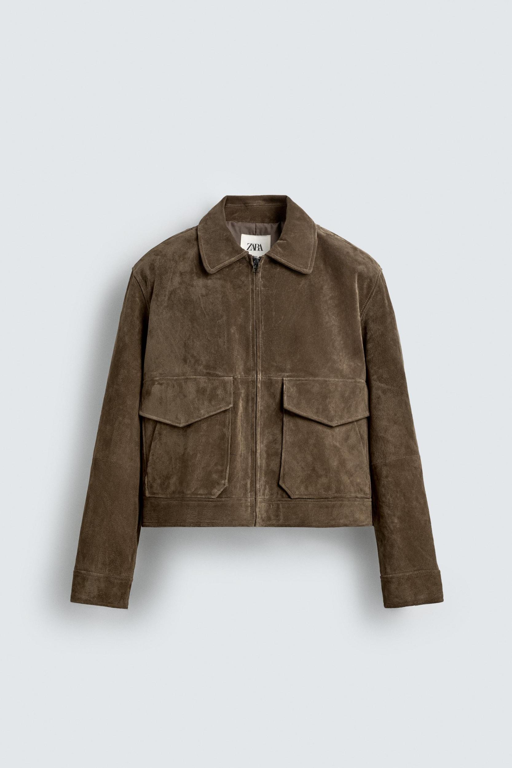 SUEDE LEATHER BOXY FIT JACKET Product Image