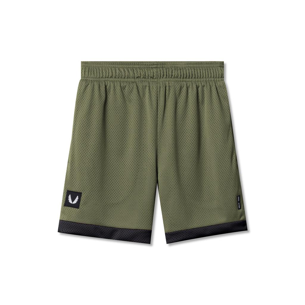 0795. SilverPlus™ Mesh Reversible Short - Olive/Black Male Product Image