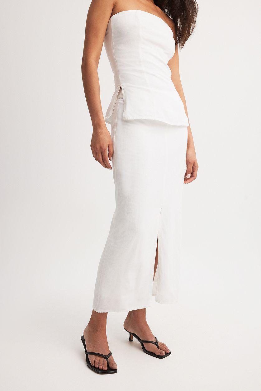Slit Detail Midi Skirt Product Image