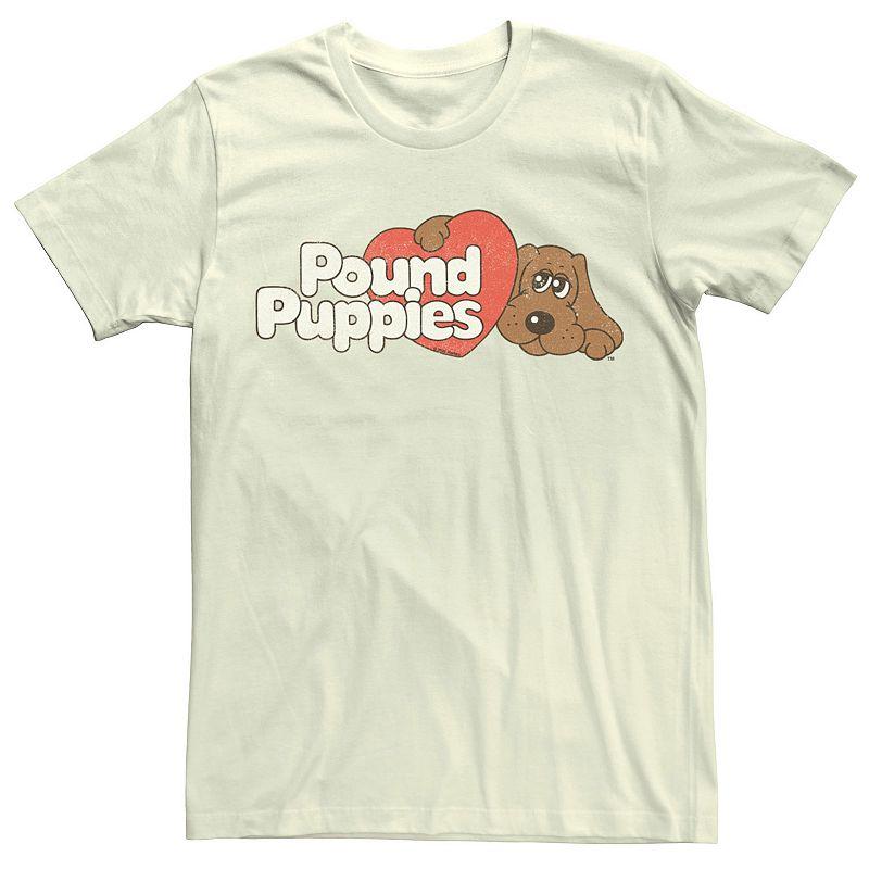 Men's Pound Puppies Vintage Logo Tee, Size: 3XL, Natural Product Image