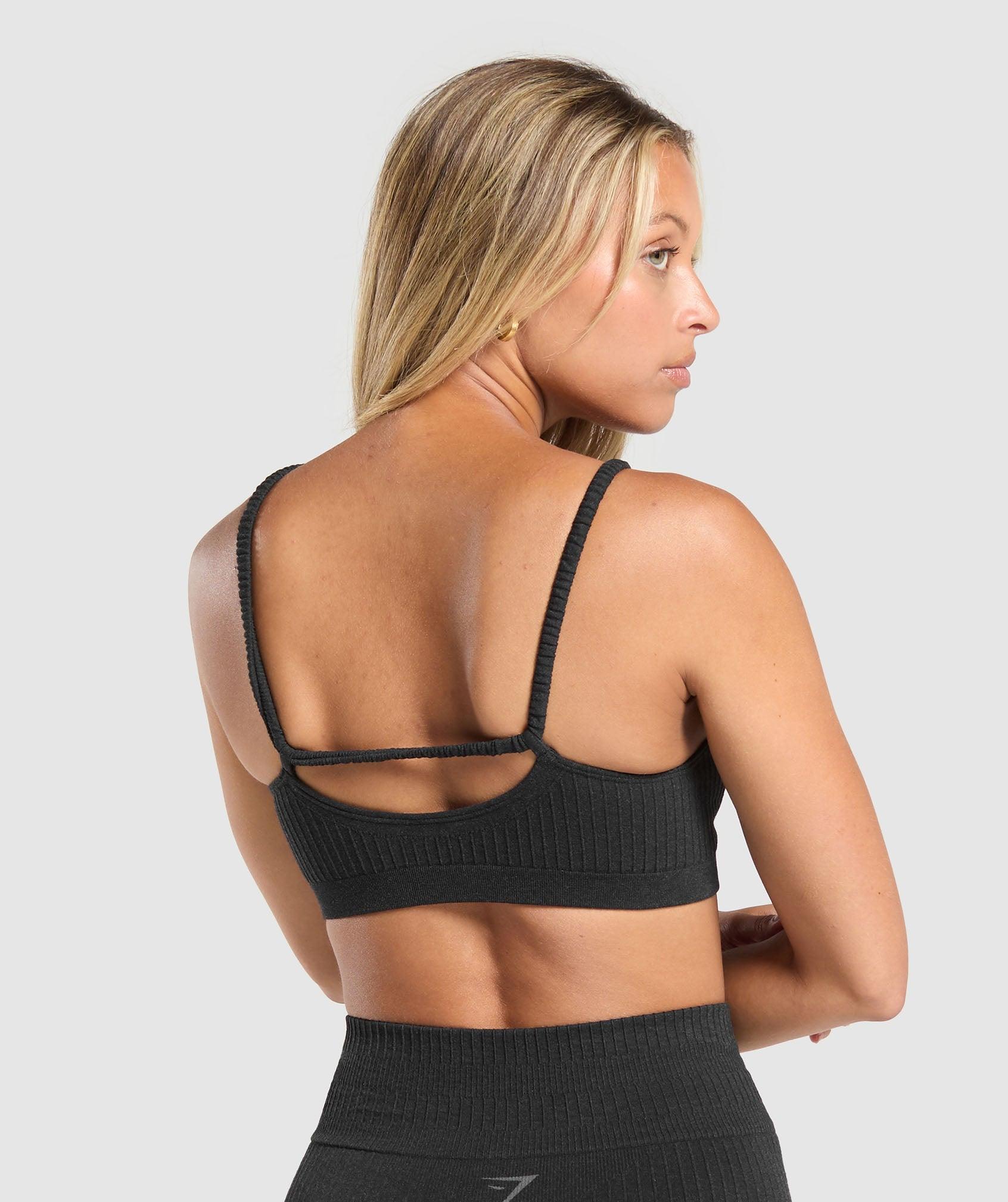 Gymshark Luxe Seamless Bralette - Coal Marl Female Product Image