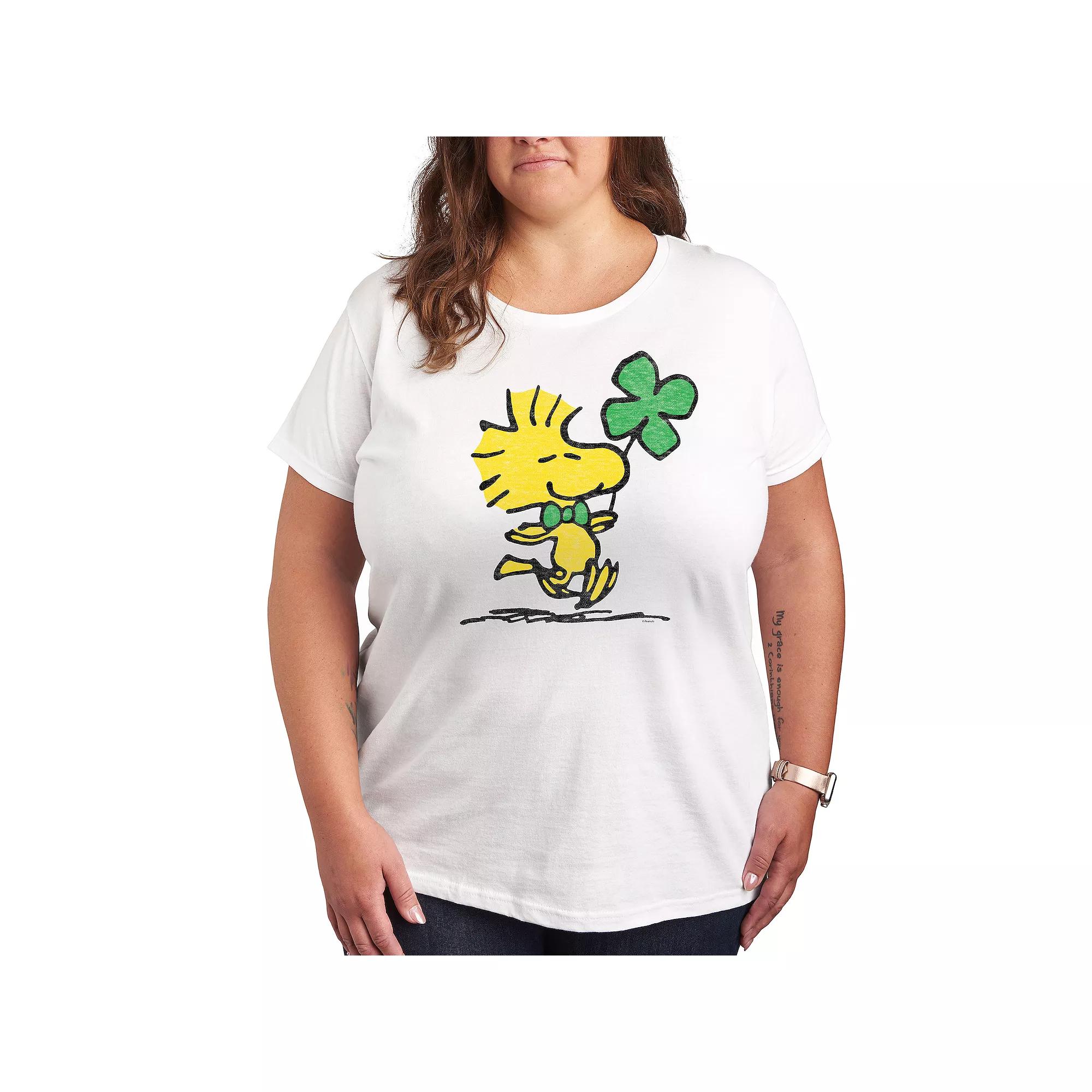 Plus Peanuts Woodstock Clover Graphic Tee, Women's,  Product Image