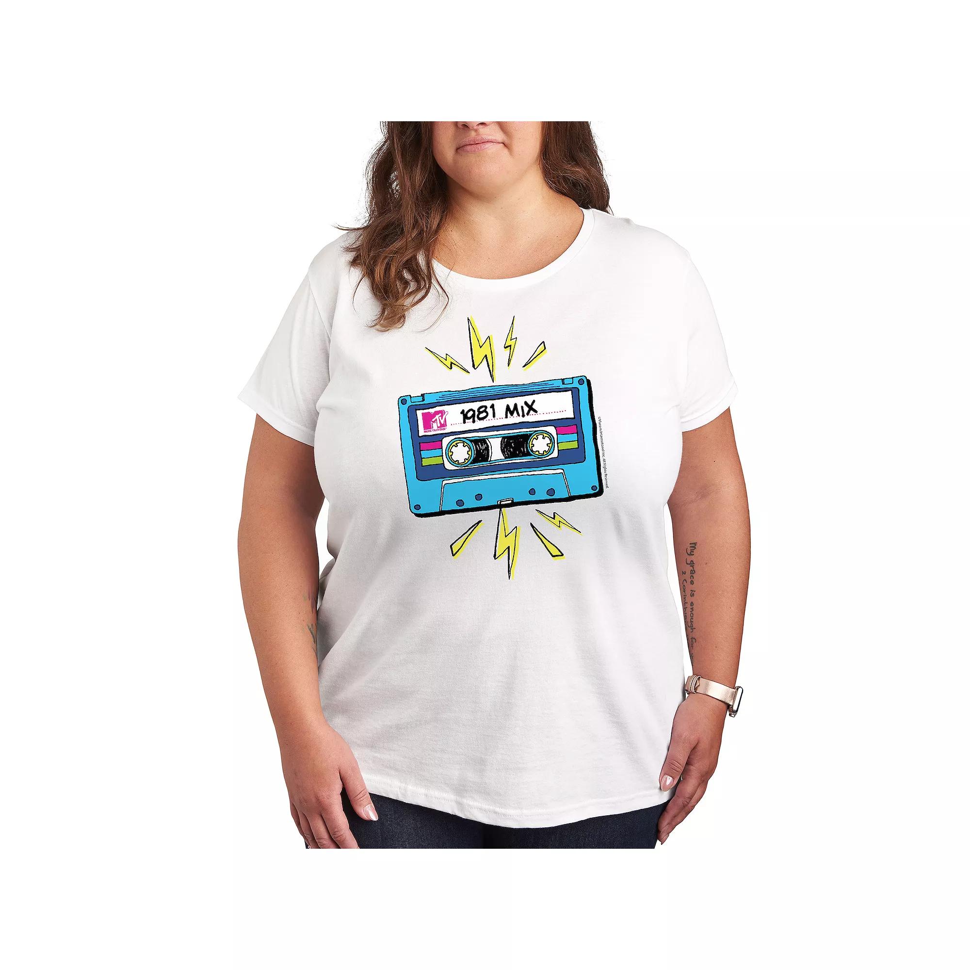 Women's MTV Cassette Graphic Tee,  Product Image