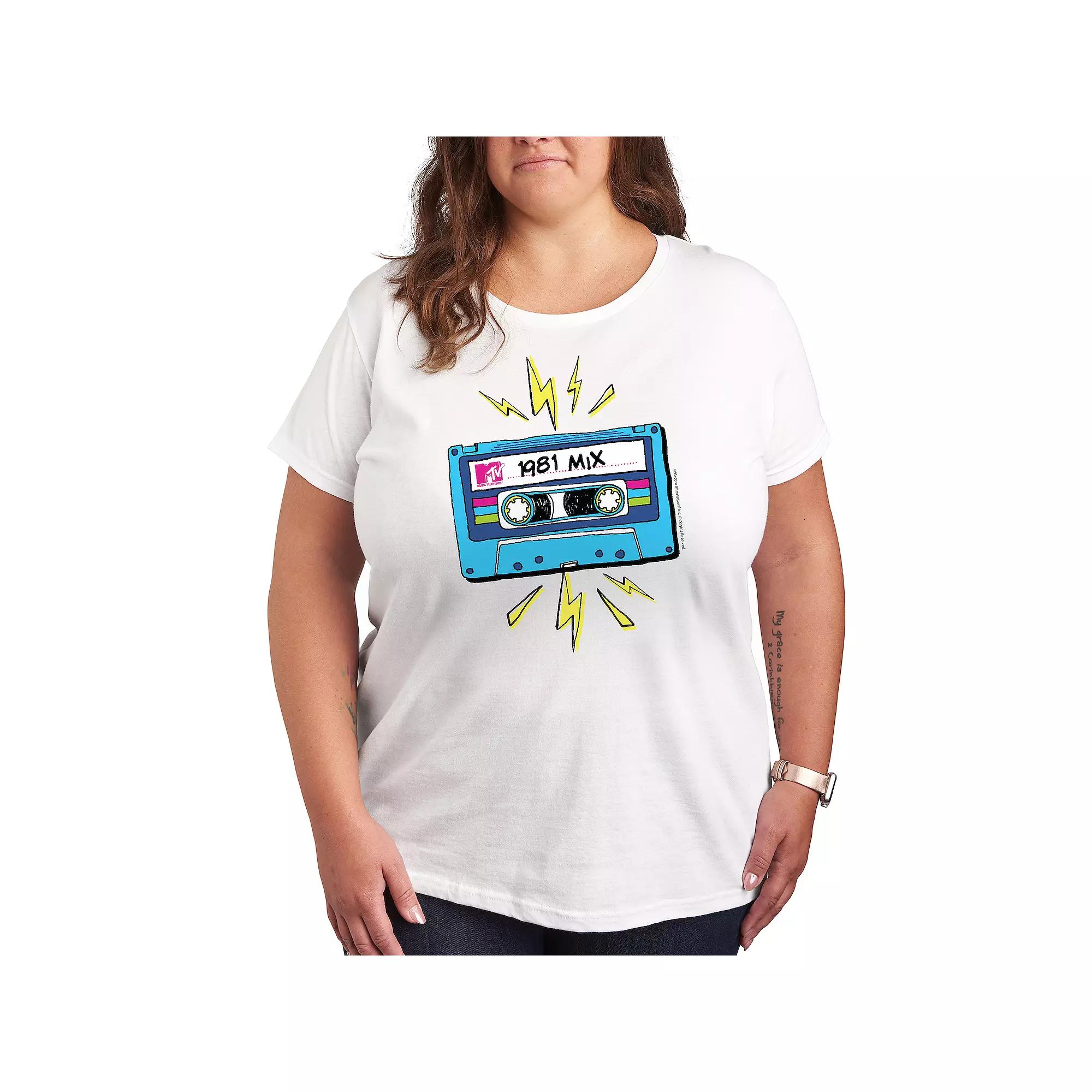 Women's MTV Cassette Graphic Tee,  Product Image