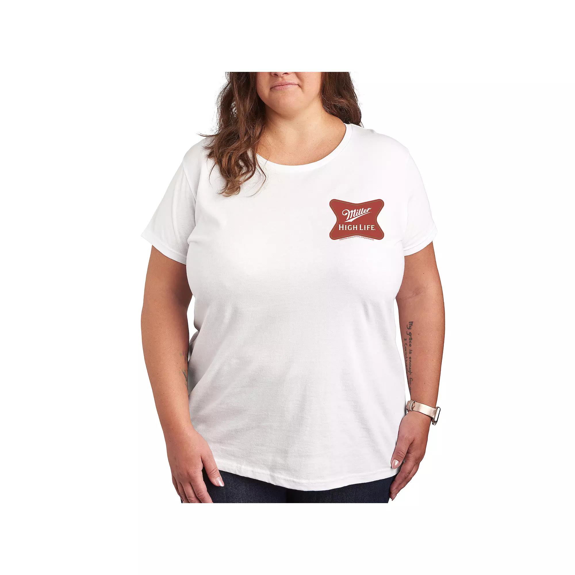 Plus Chicken Continuous Line Doodle Graphic Tee, Women's,  Product Image