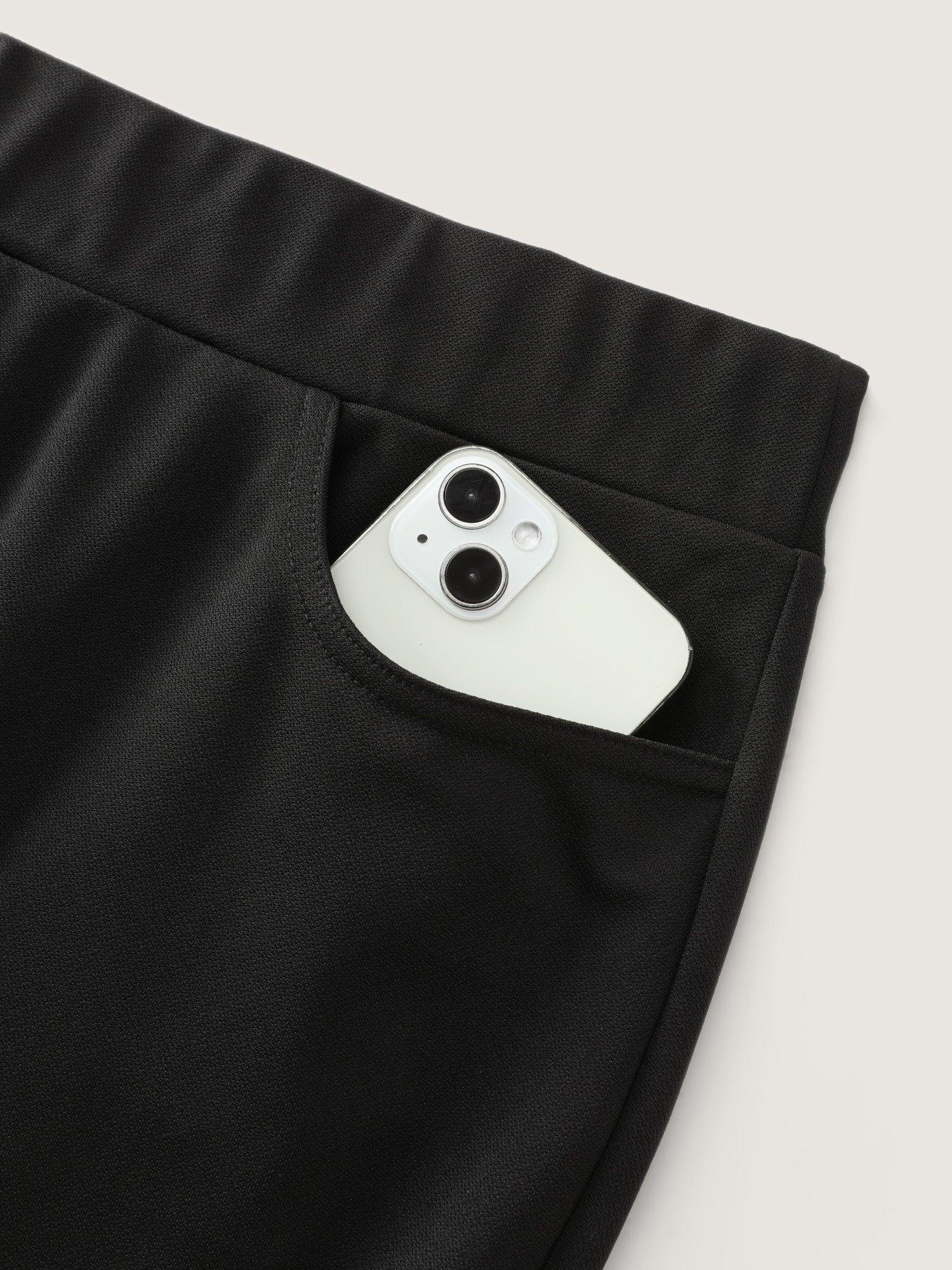 Ruffled Flared Hem Plain Pants Female Product Image
