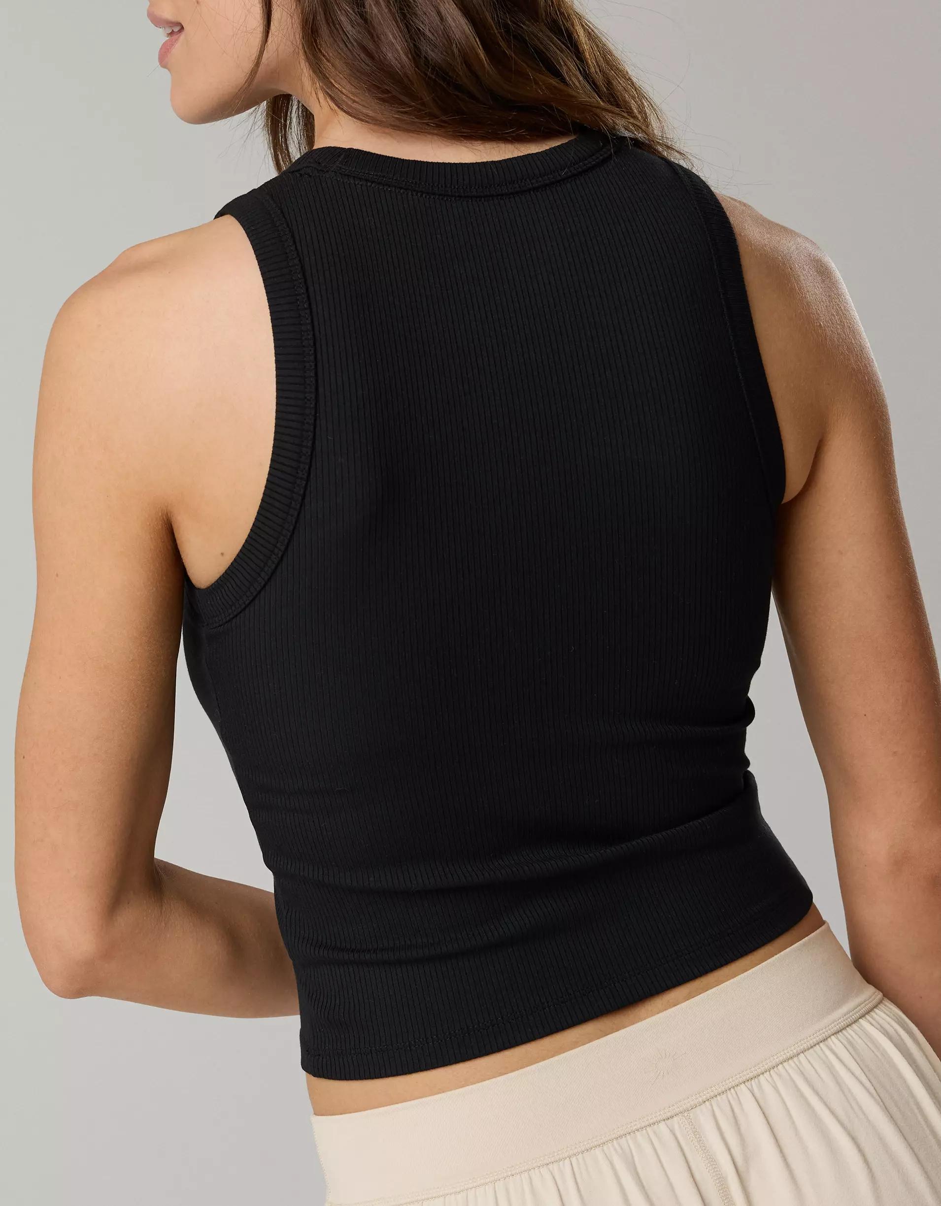 OFFLINE By Aerie Thumbs Up Heavyweight Cropped Tank Top Product Image