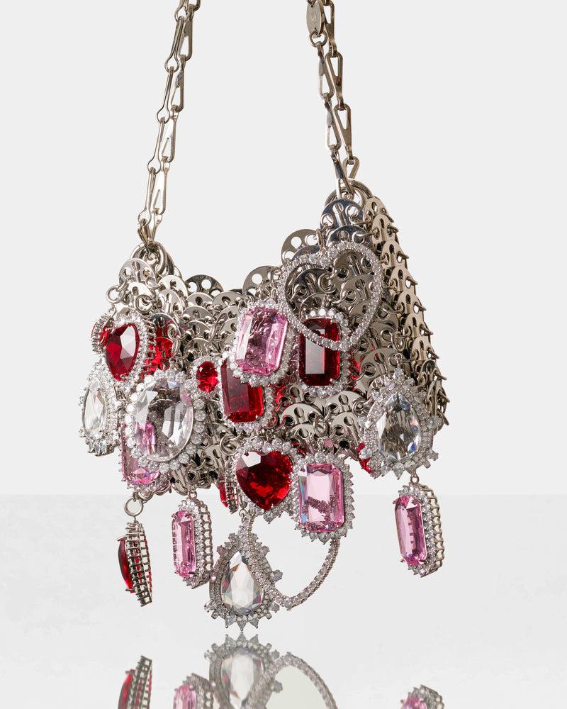 HEART SHAPED CHARM WITH RUBY RED CRYSTAL Product Image