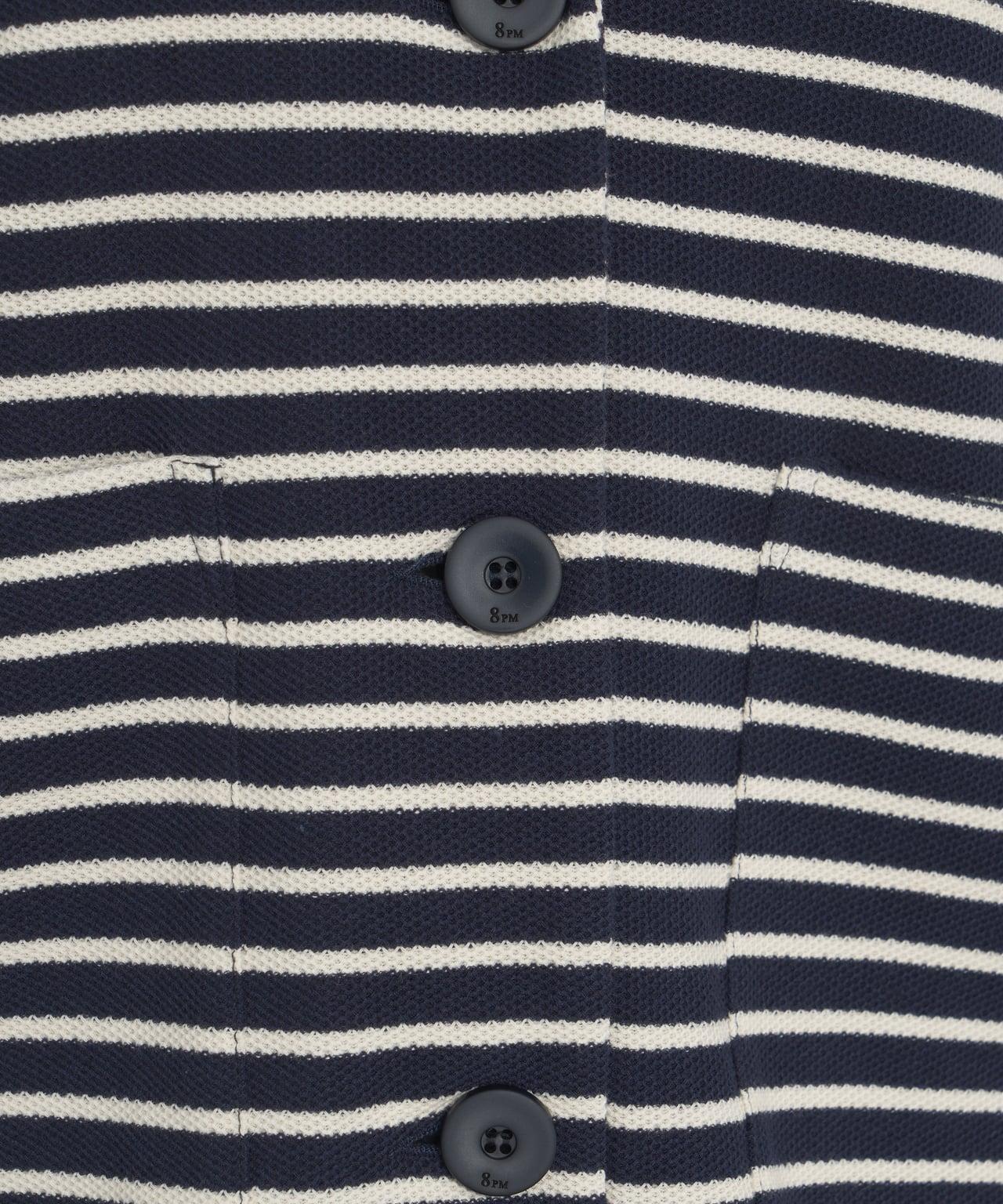 Striped knitted overshirt Product Image