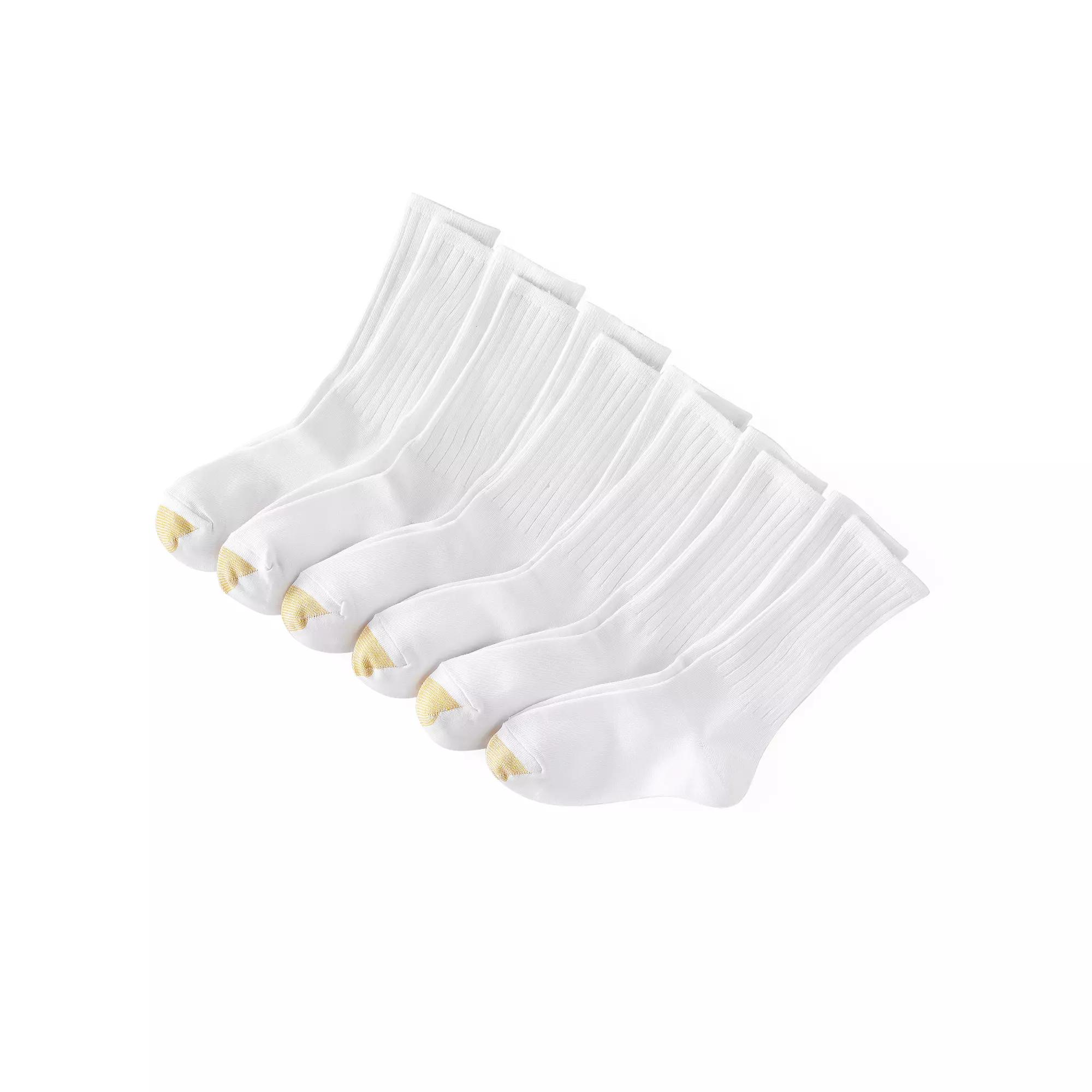 Women's GOLDTOE ® 6-pack Ribbed Crew Socks,  Product Image