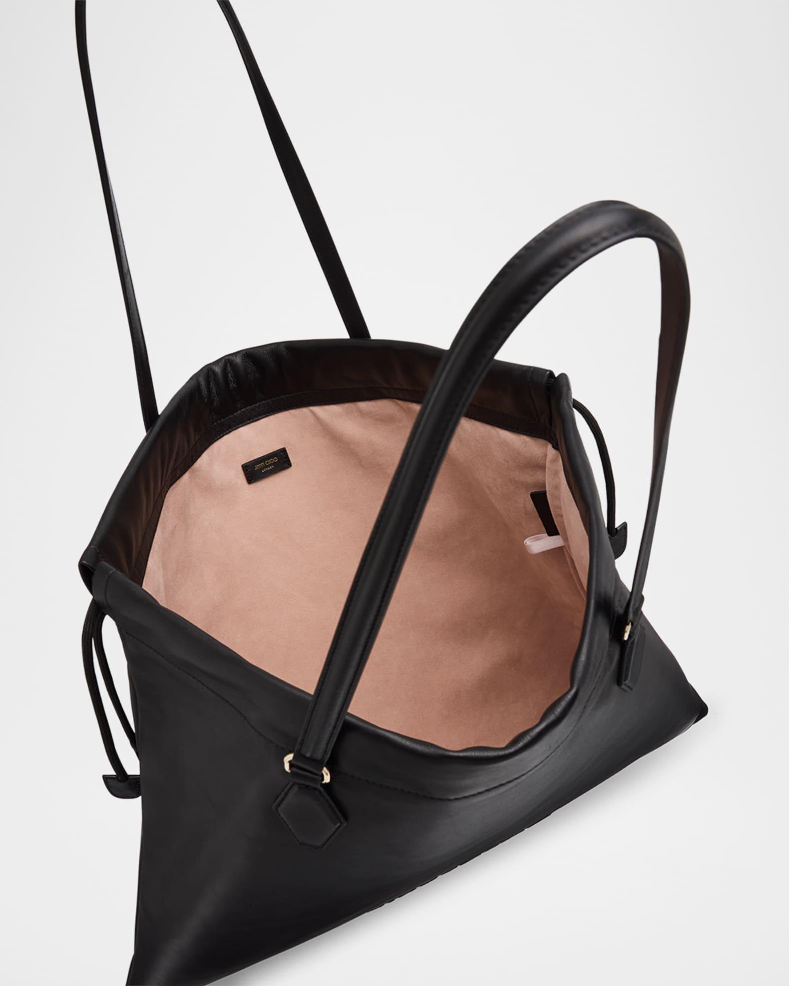 Large Drawstring Leather Tote Bag Product Image