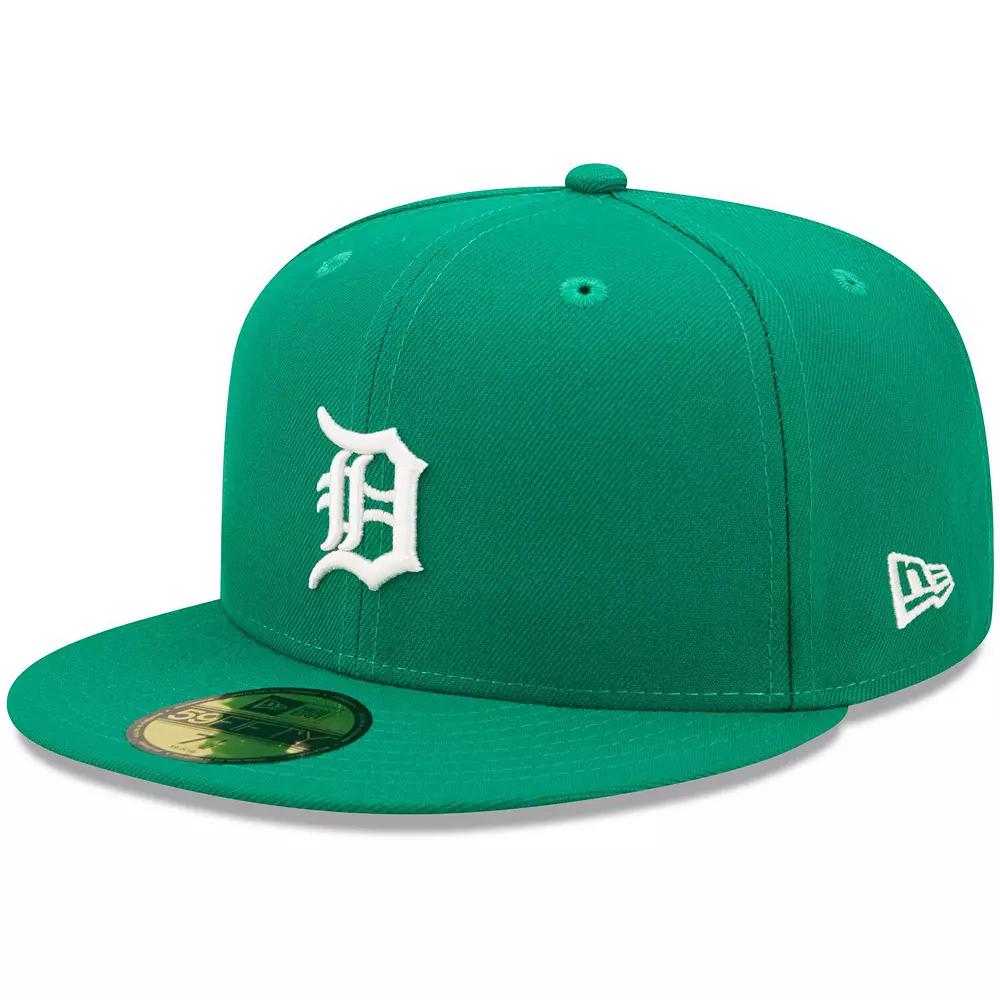 Men's New Era Kelly Green Detroit Tigers Logo White 59FIFTY Fitted Hat, Size: 7 1/4 Product Image