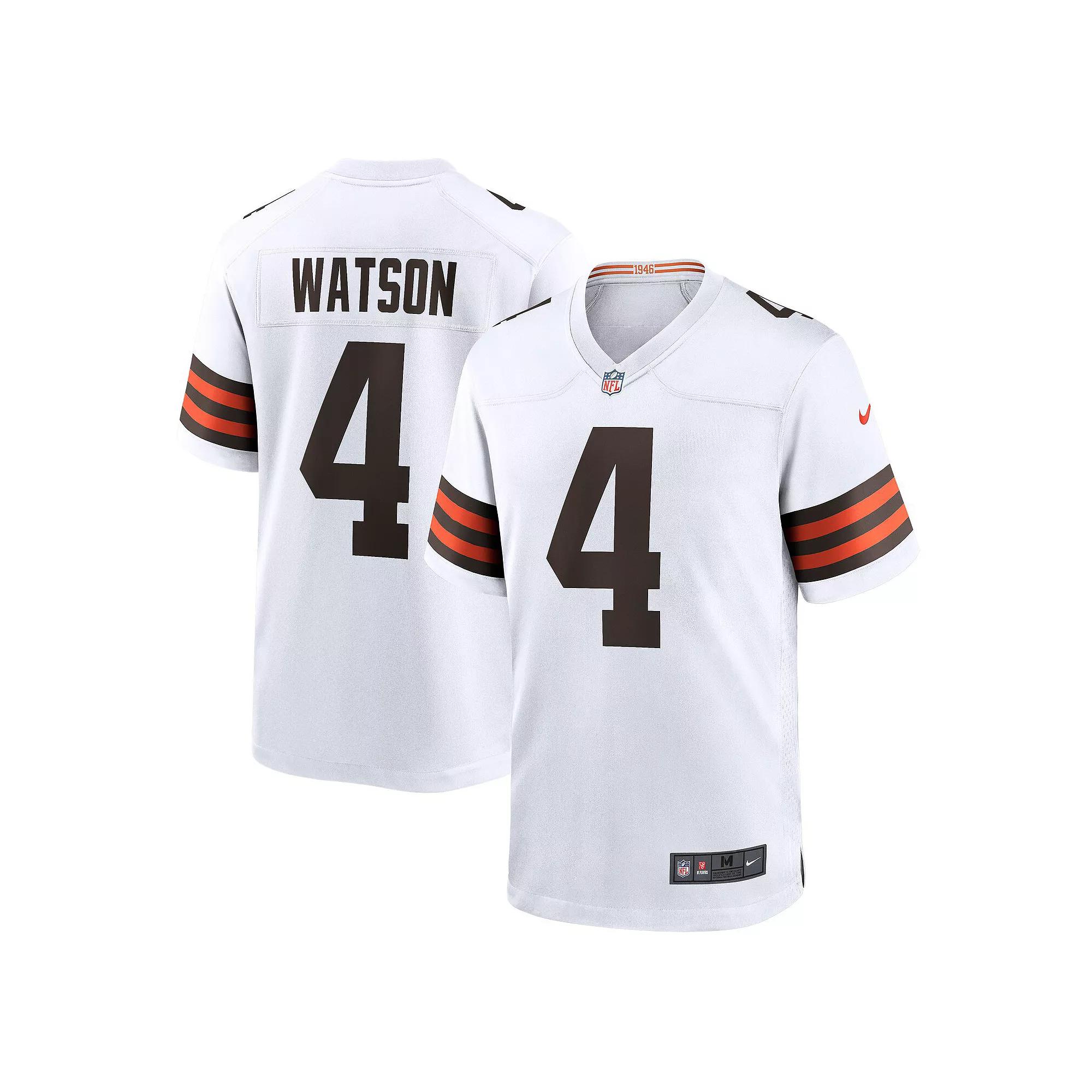 Men's Nike Deshaun Watson White Cleveland Browns Game Jersey,  Product Image