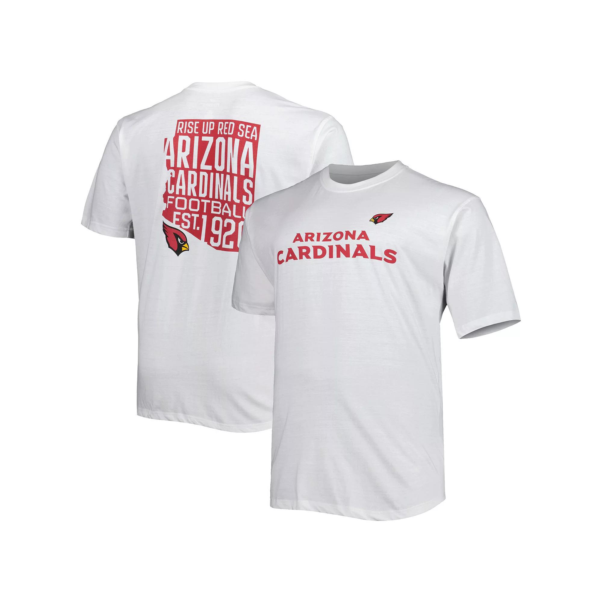 Men's Fanatics Branded White Arizona Cardinals Big & Tall Hometown Collection Hot Shot T-Shirt, Size: 3XB Product Image