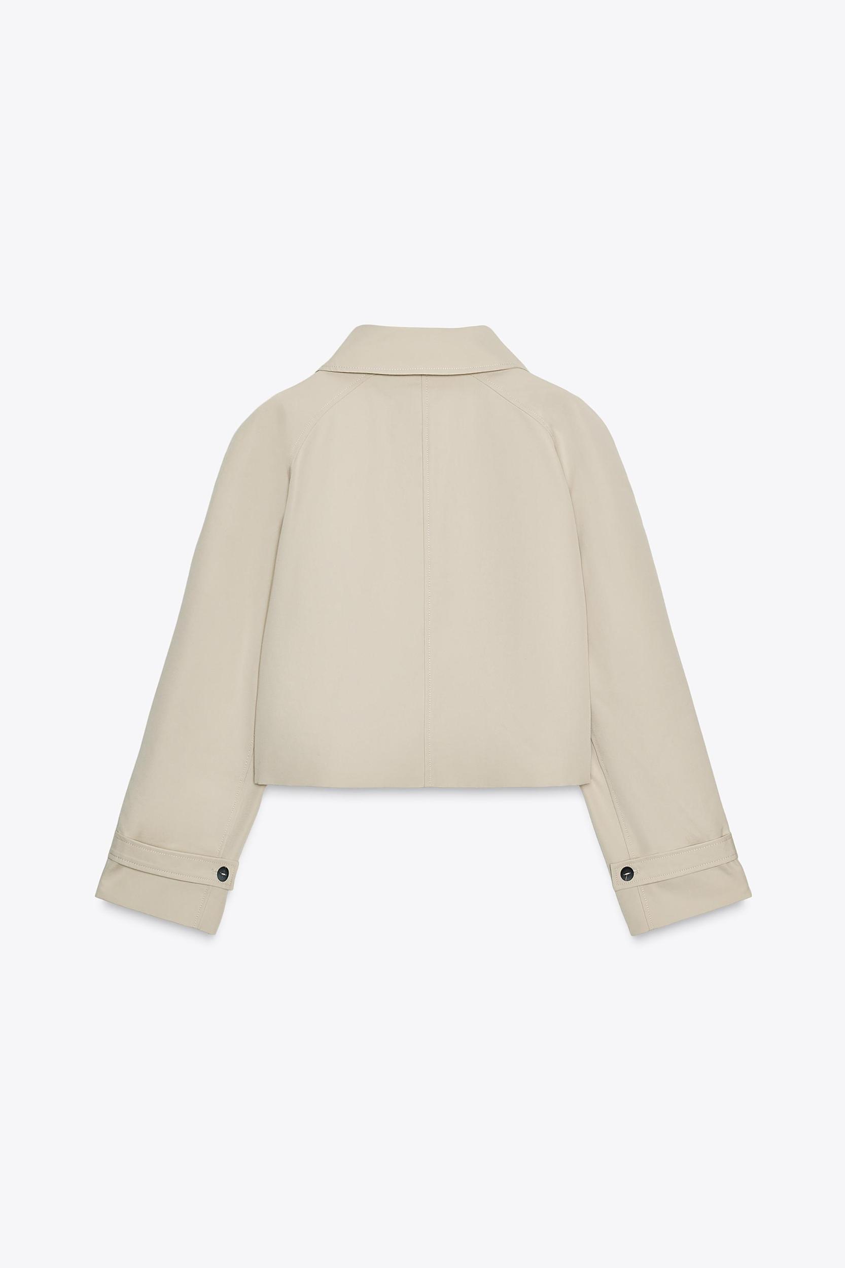 WATER REPELLENT SHORT TRENCH COAT ZW COLLECTION Product Image