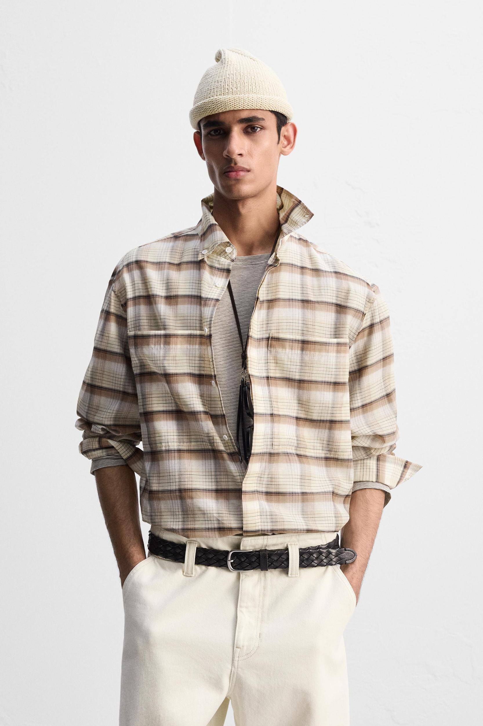 LIMITED EDITION COTTON-SILK PLAID SHIRT Product Image