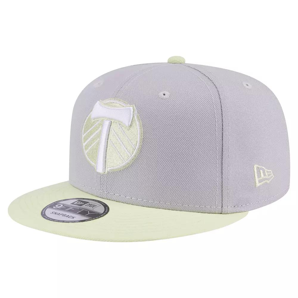 Mens New Era Gray Portland Timbers Color Pack Two-Tone 9FIFTY Snapback Hat Product Image