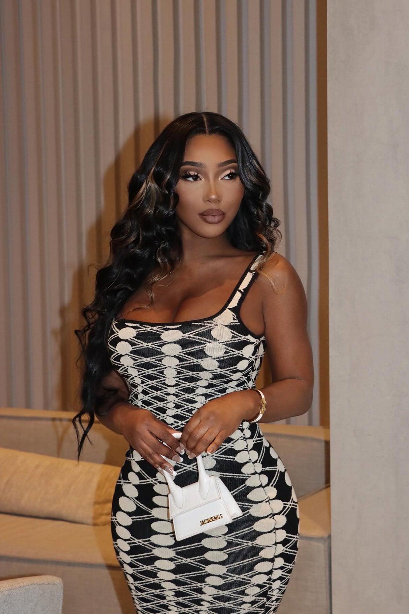 Sabrina Sweater Maxi Dress - Black/combo Product Image