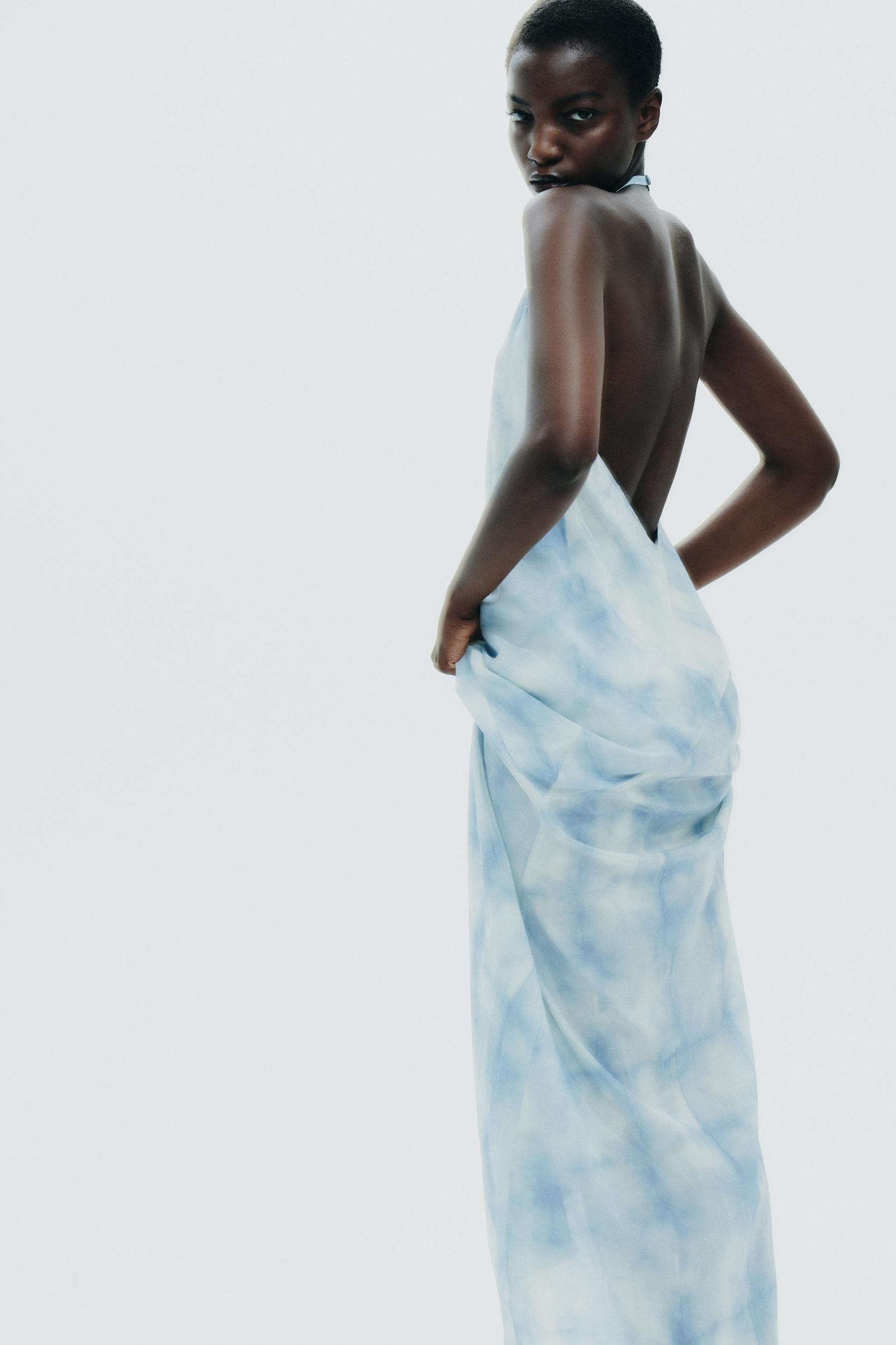 HALTER TIE DYE DRESS Product Image