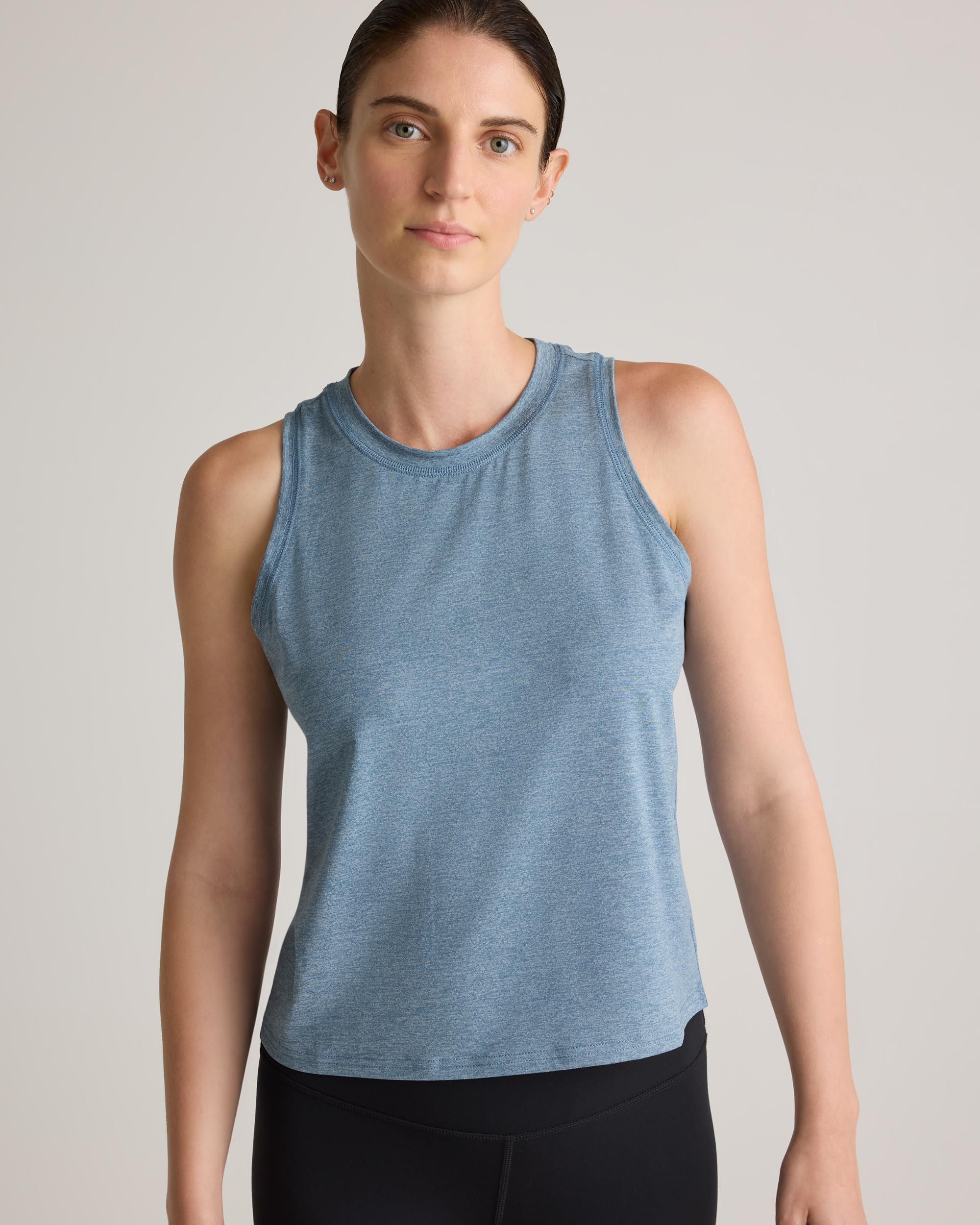 Quince | Women's Flowknit Breeze High-Neck Tank Top 100% Polyester Product Image