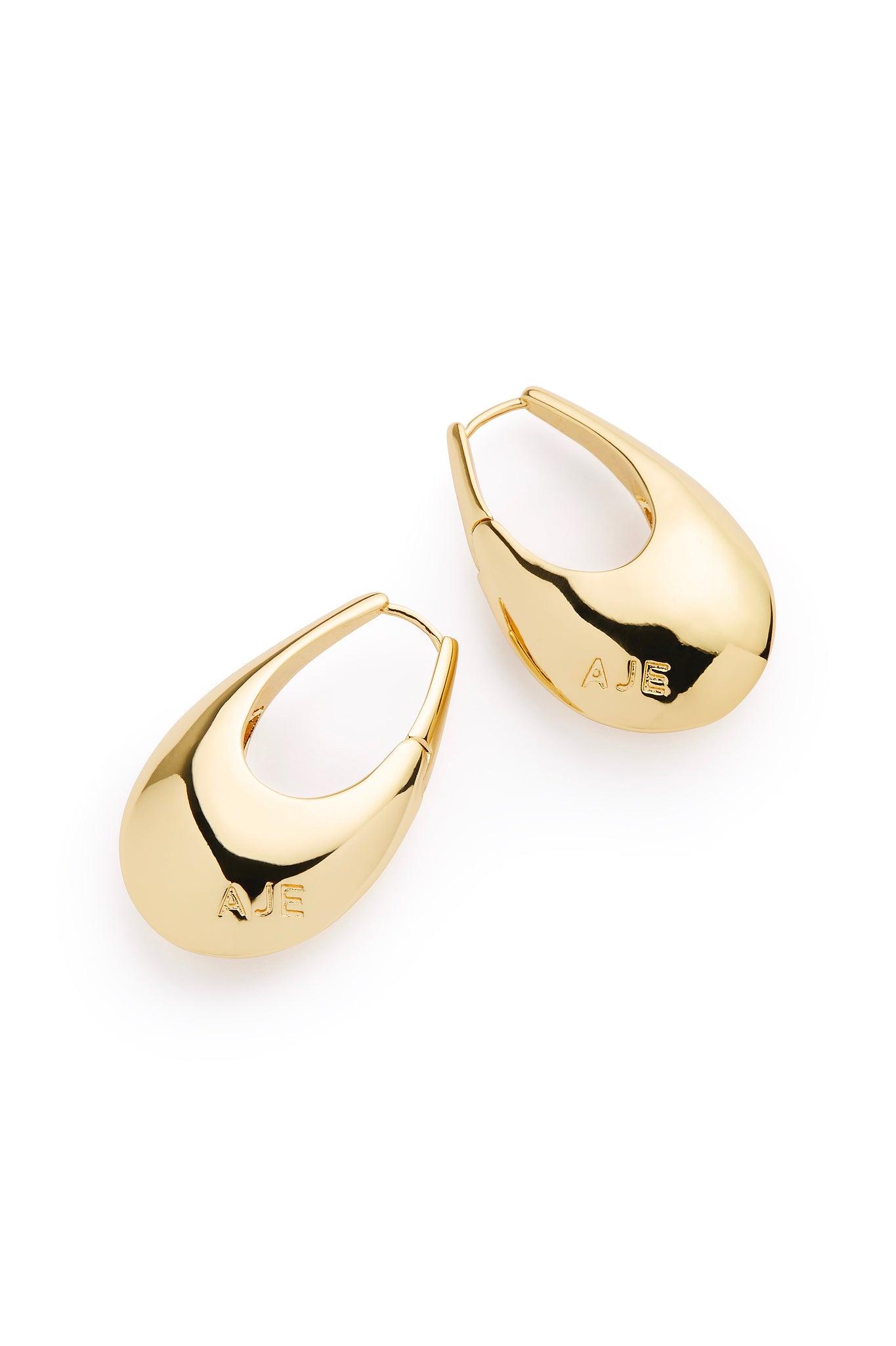 Aqua Large Hoop Product Image