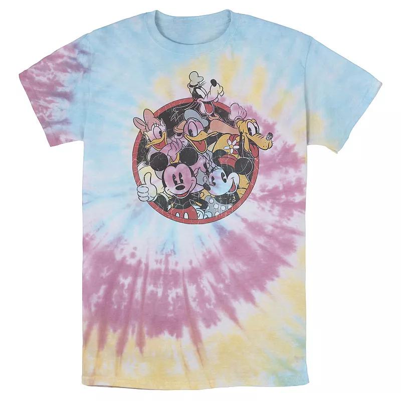 Mens Disney Mickey And Friends Classic Group Shot Wash Tee Product Image