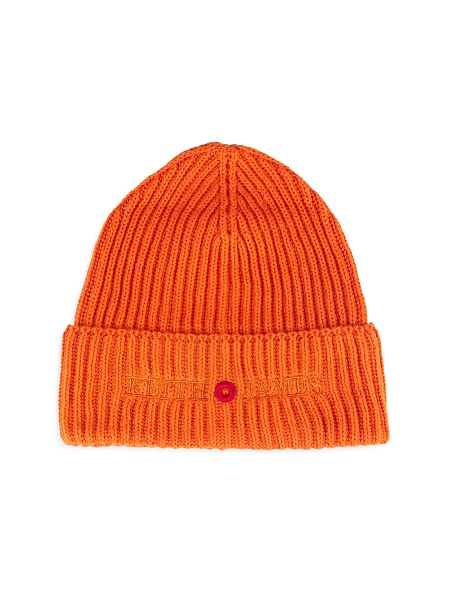 Mens Embroidered Logo Cotton Beanie Product Image