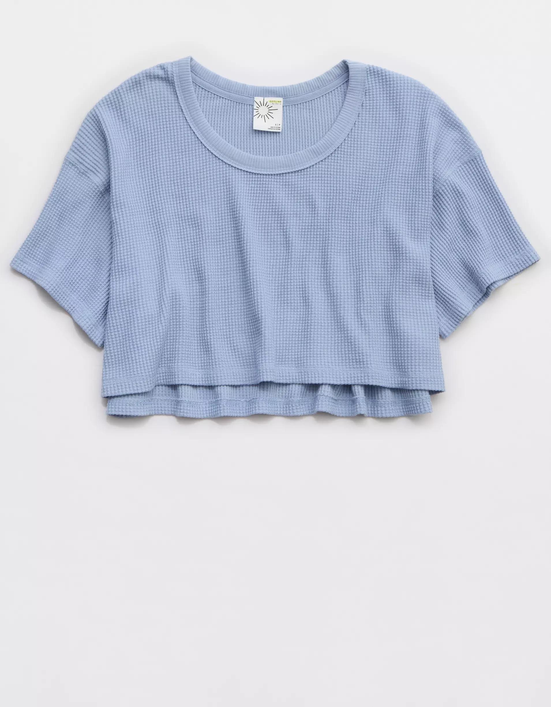 OFFLINE By Aerie Wow! Waffle Scoop T-Shirt Product Image