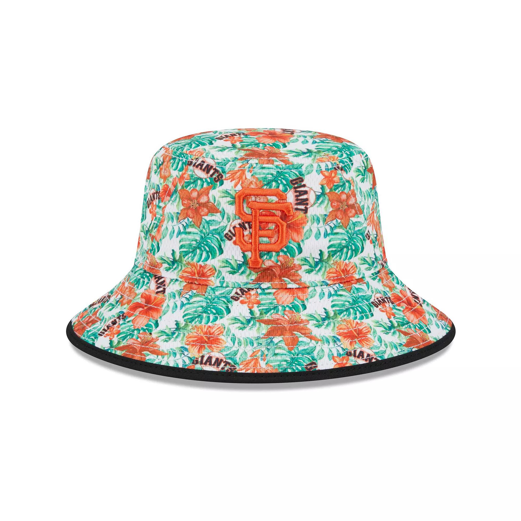 Men's New Era San Francisco Giants Tropic Floral Bucket Hat, Black Product Image