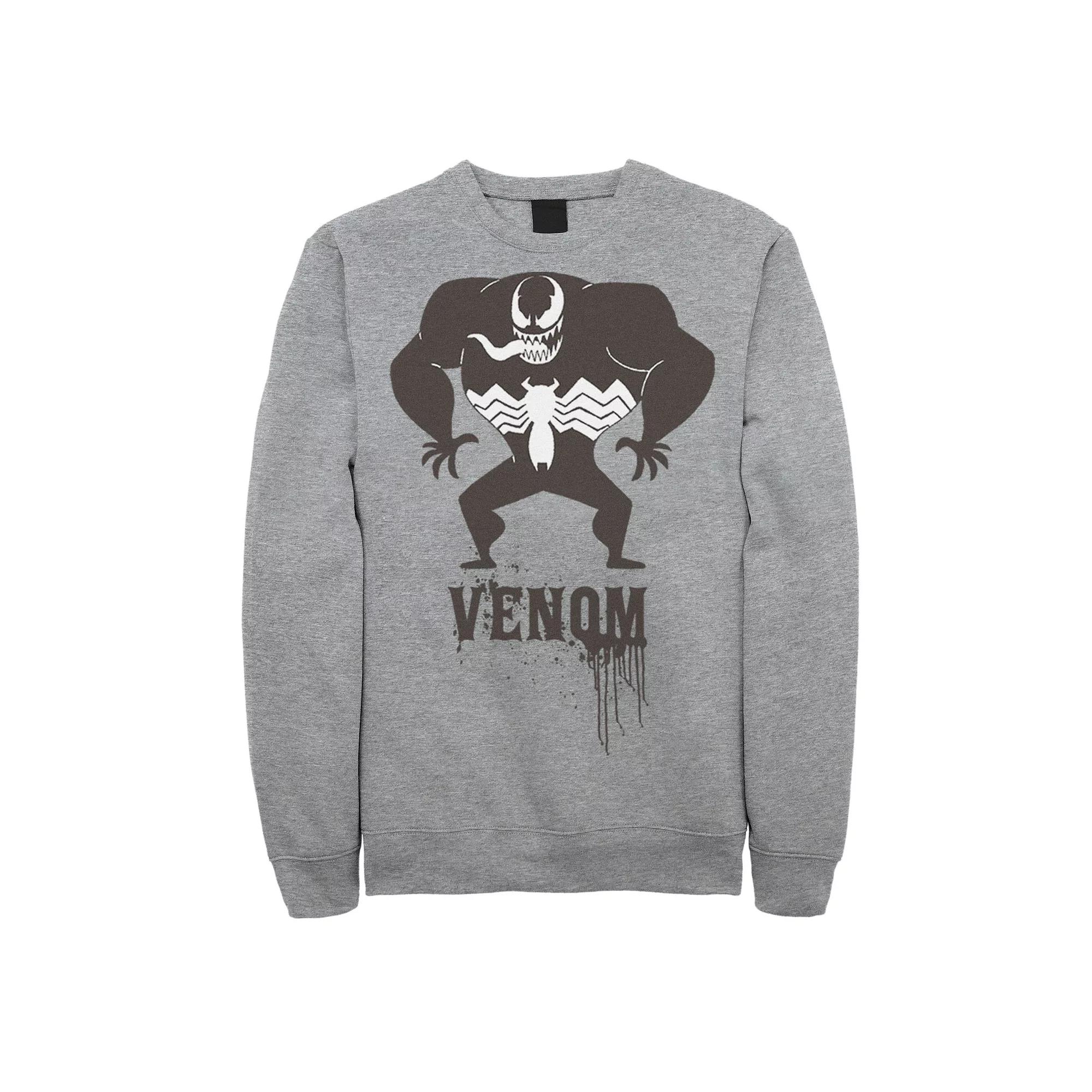 Men's Marvel Venom Cartoon Comic Style Drip Logo Fleece,  Product Image