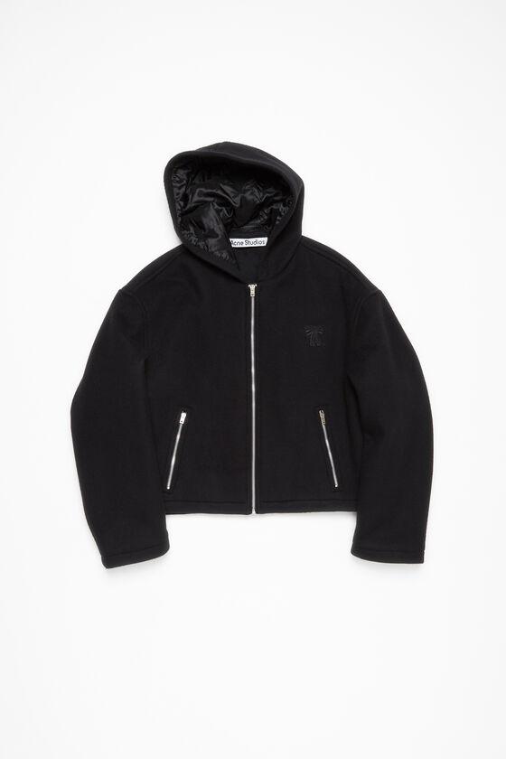 Hooded jacket wool blend Product Image