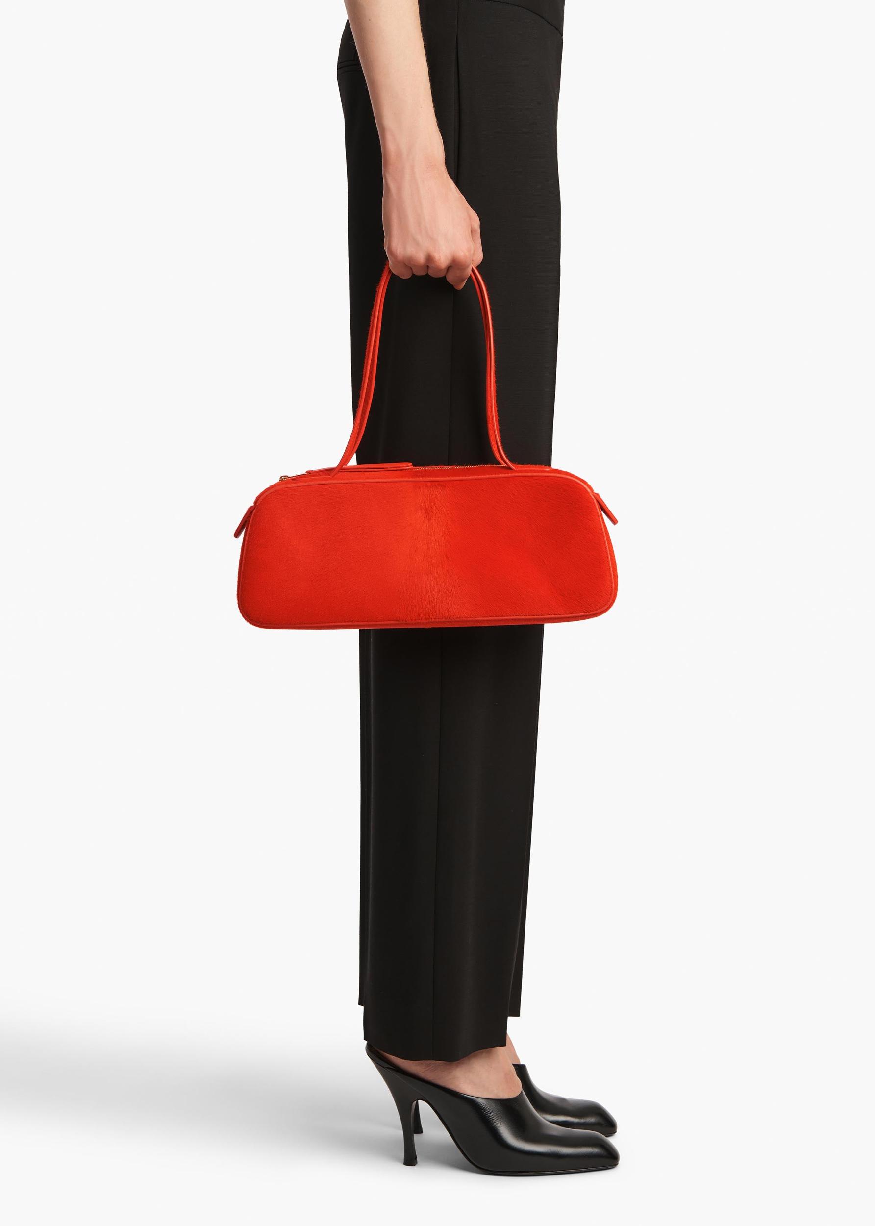 Simona Shoulder Bag in Persimmon Haircalf Product Image