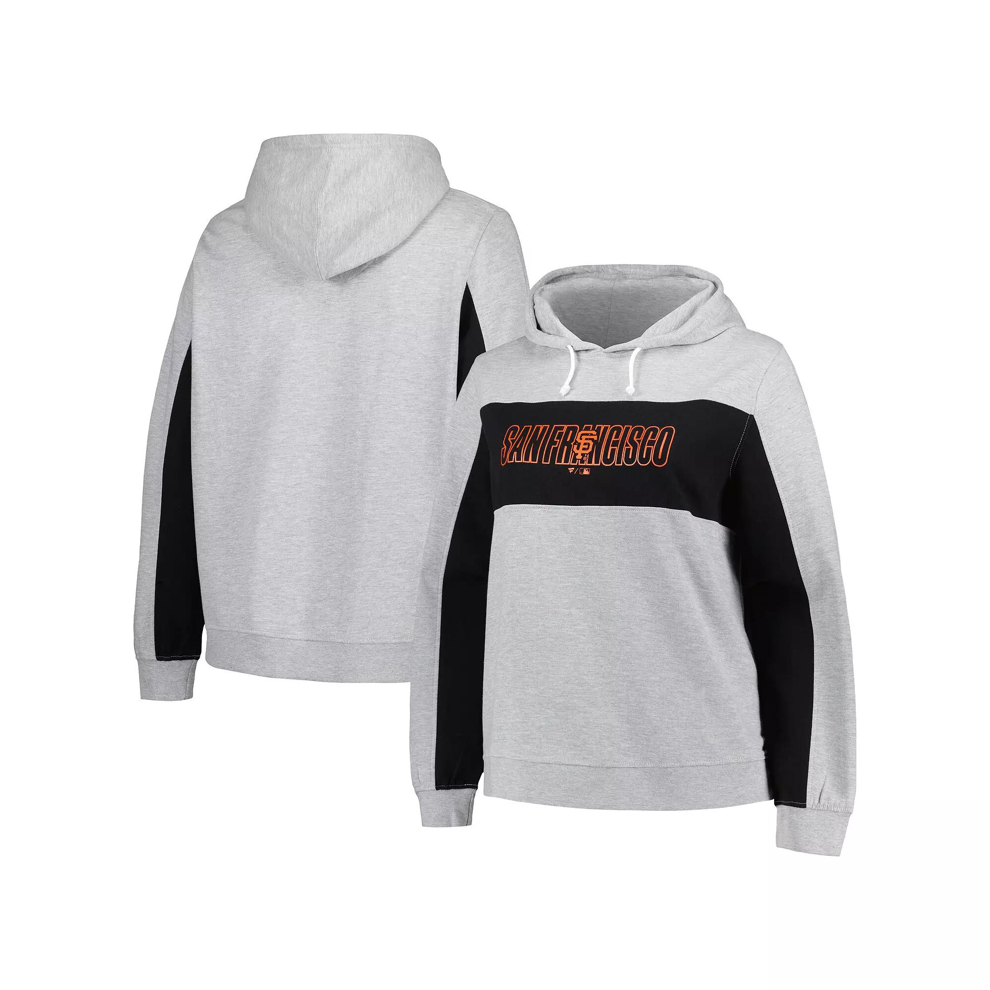 Women's Profile Heather Gray San Francisco Giants Plus Size Pullover Hoodie, Size: 2XL, Grey Product Image