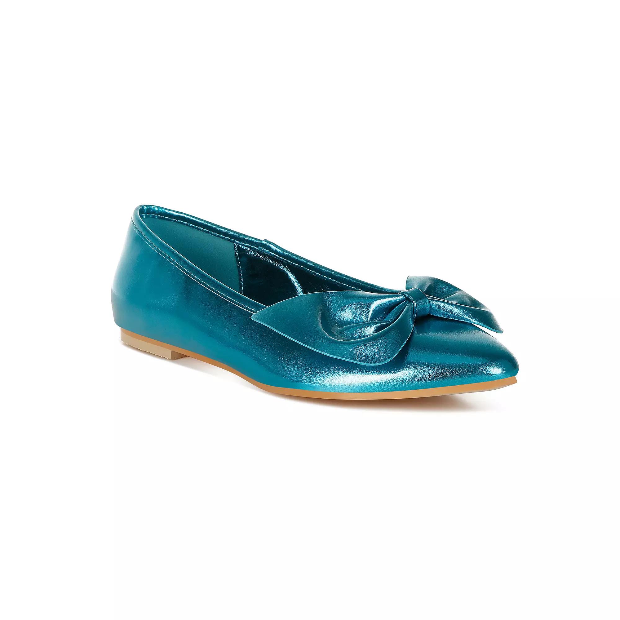 Rag & Co Bromelia Women's Metallic Ballet Flats,  Product Image