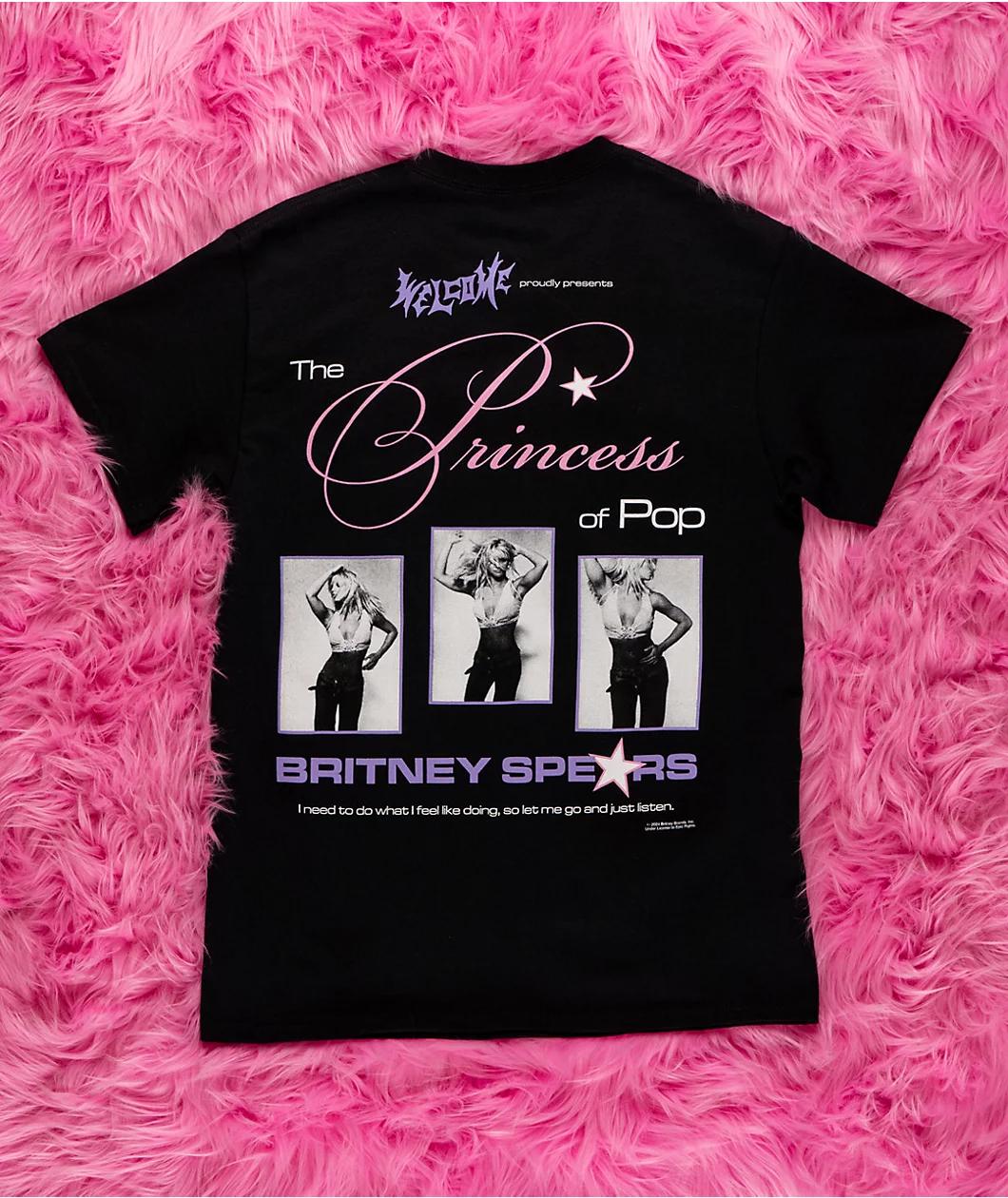 Welcome x Britney Spears Princess Black T-Shirt Product Image