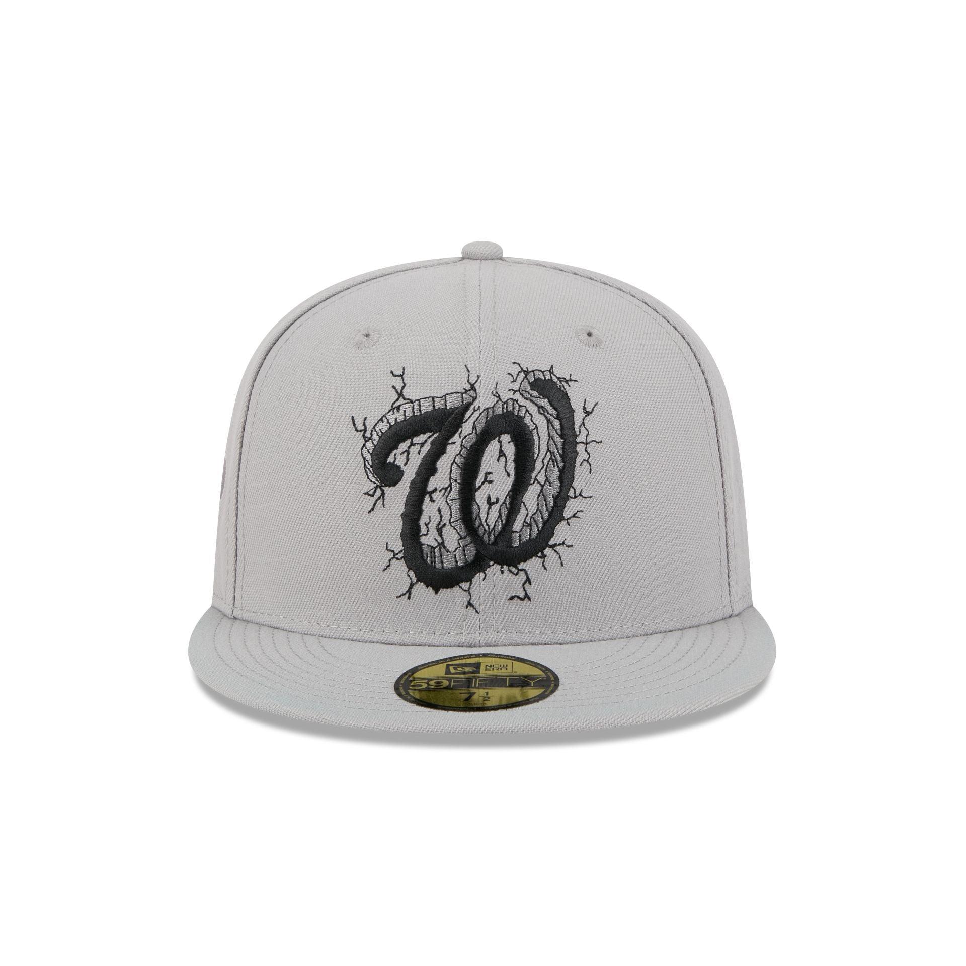 Washington Nationals Cracked Cement 59FIFTY Fitted Hat Male Product Image