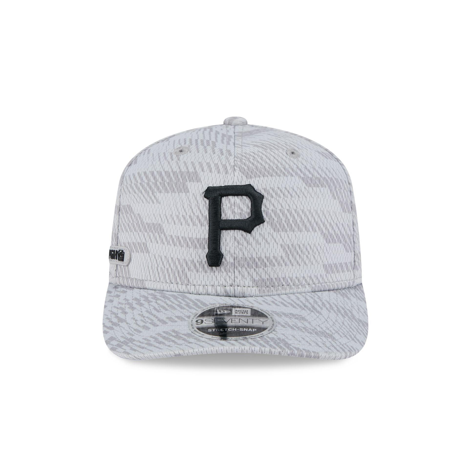 Pittsburgh Pirates 2025 Clubhouse Gray 9SEVENTY Stretch-Snap Hat Male Product Image