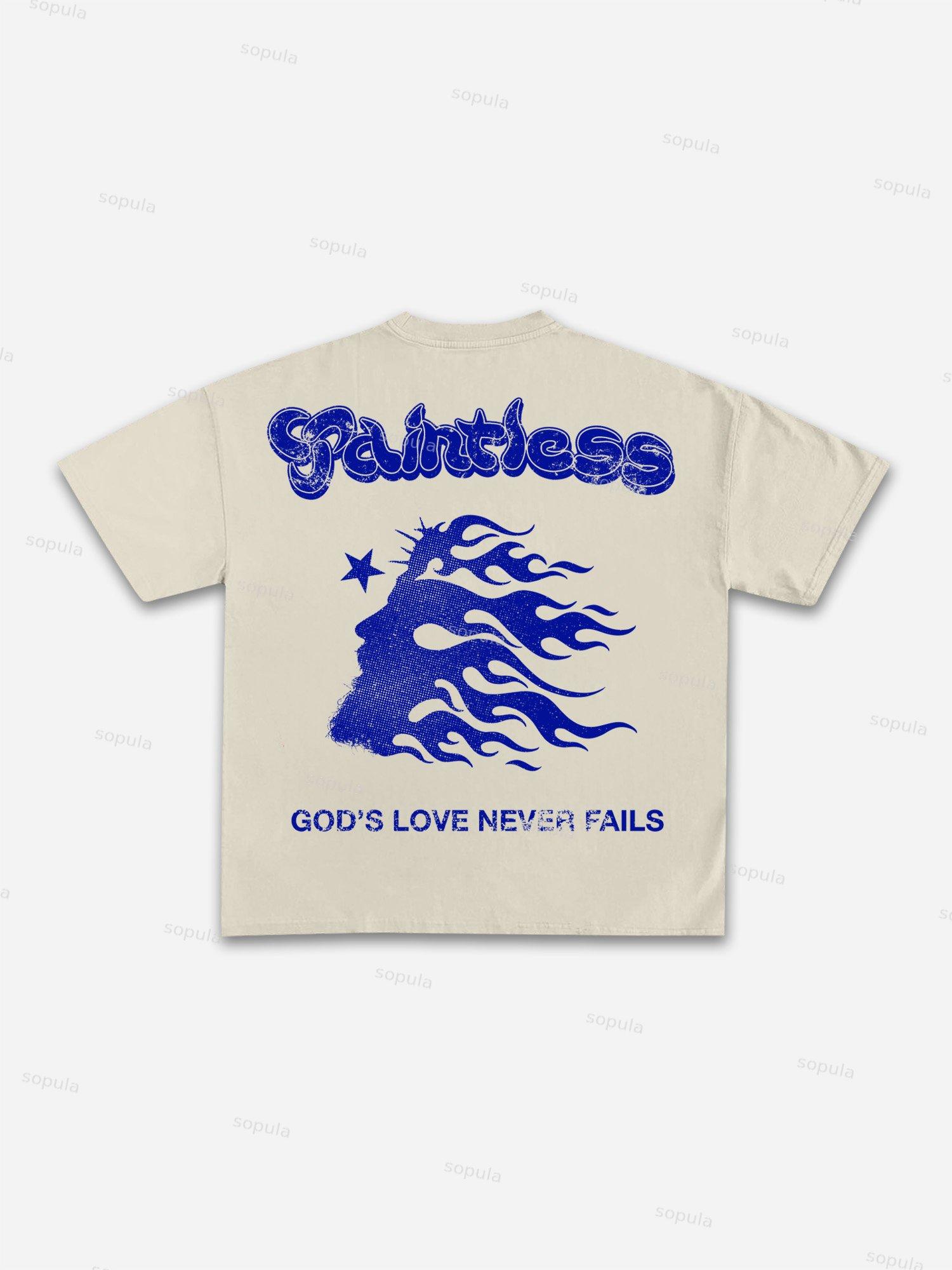 God's Guide Vintage Madonna Graphic Cotton T-shirt Product Image